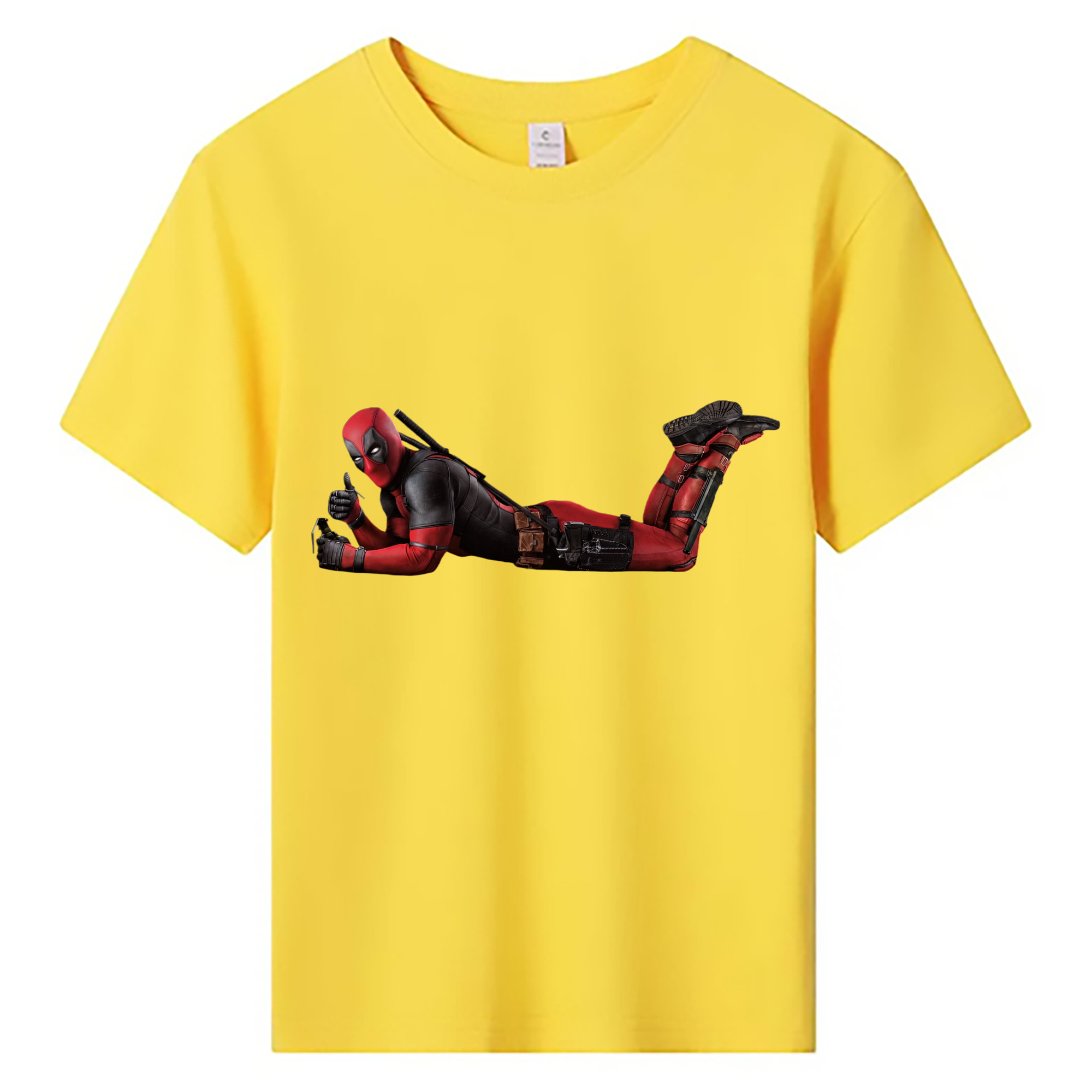 （画像用） Deadpool デッドプール 綿100％キッズTシャツ（フロントプリント）