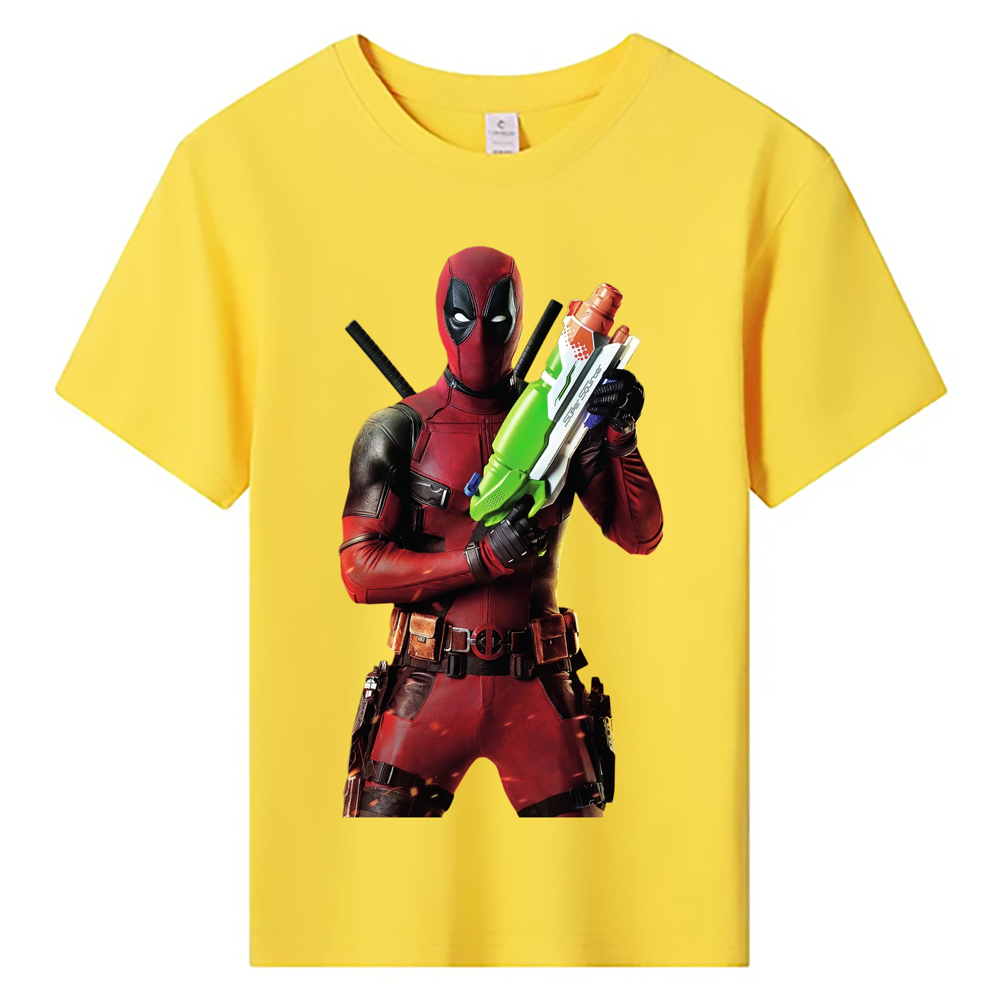 （画像用） Deadpool デッドプール 綿100％キッズTシャツ（フロントプリント）