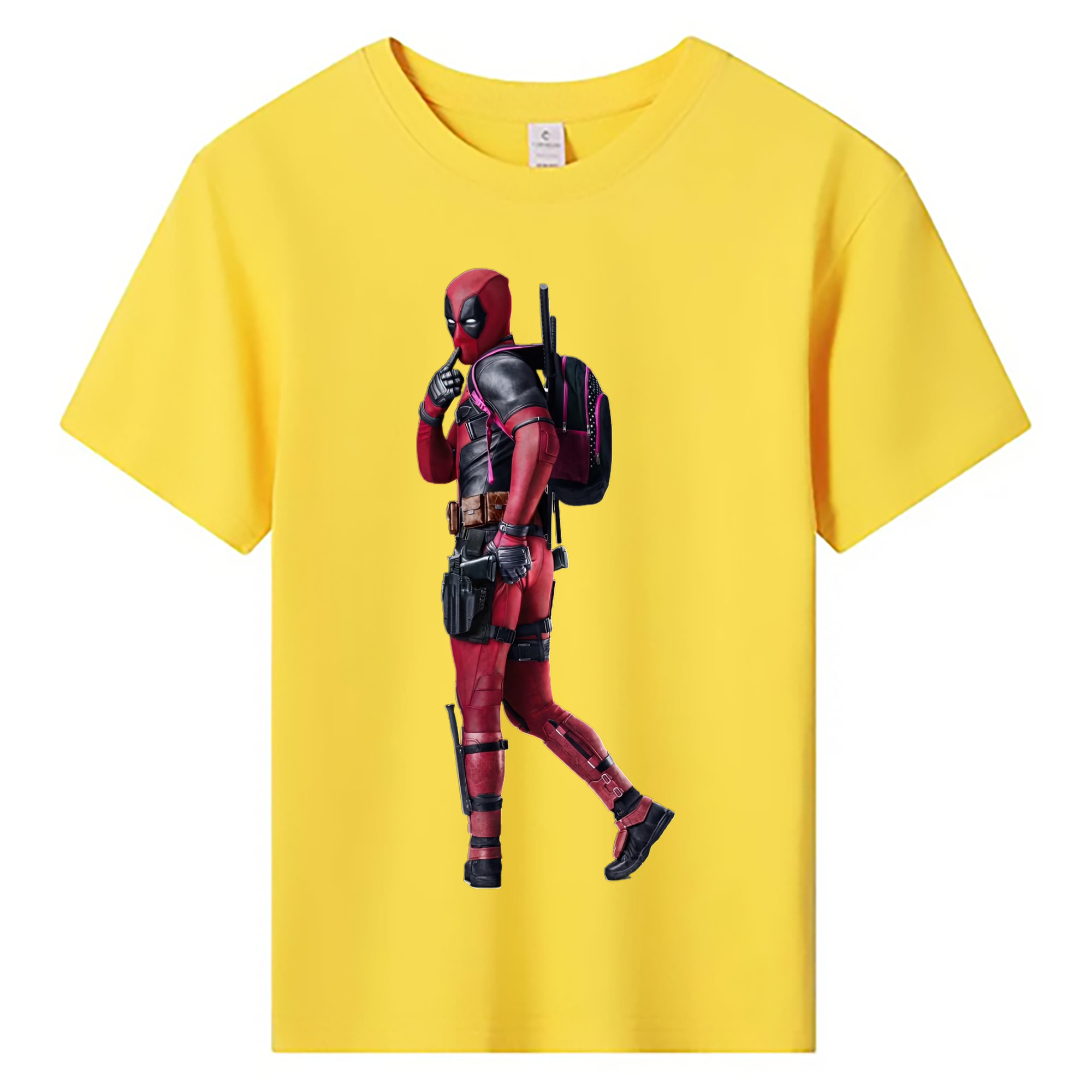 （画像用） Deadpool デッドプール 綿100％キッズTシャツ（フロントプリント）