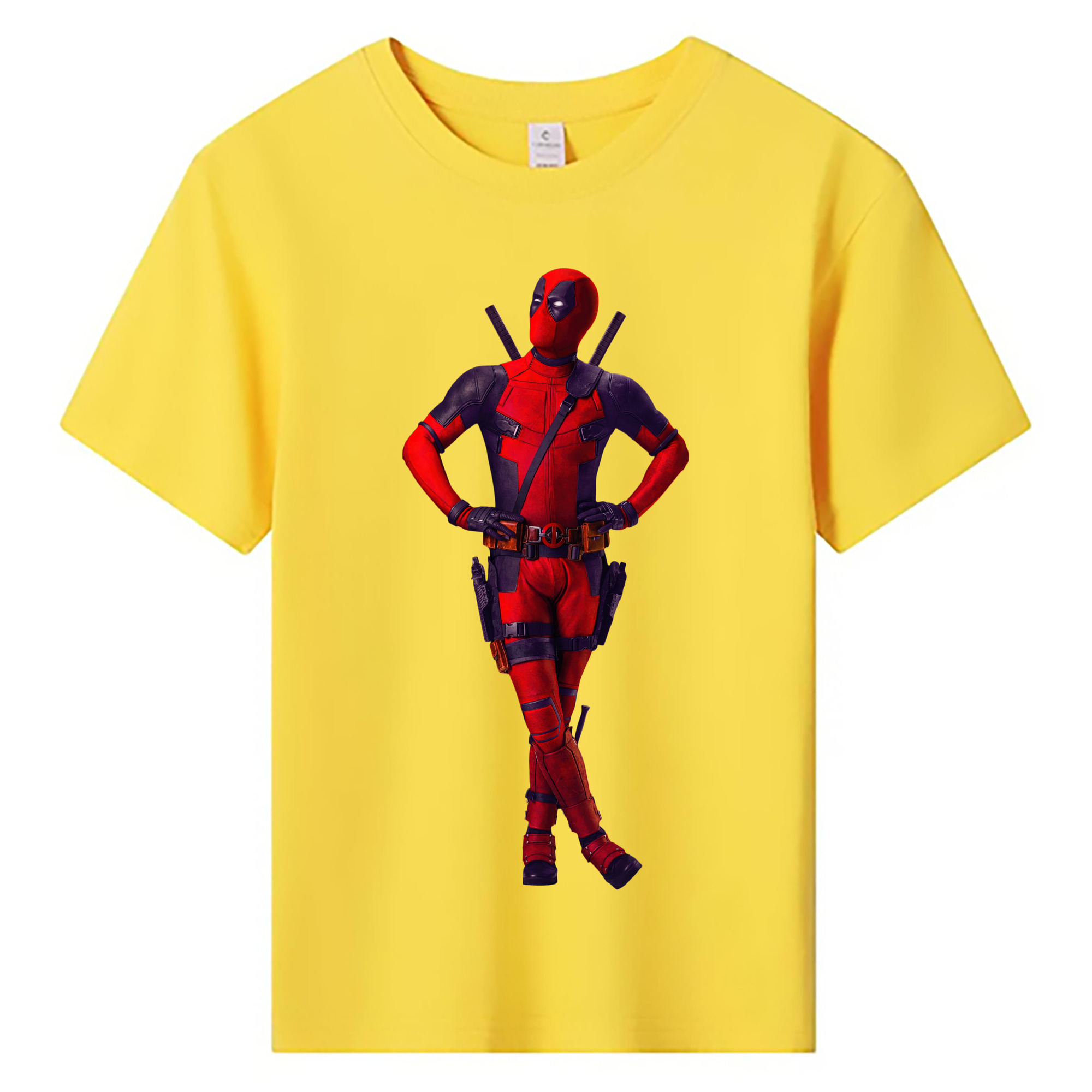（画像用） Deadpool デッドプール 綿100％キッズTシャツ（フロントプリント）