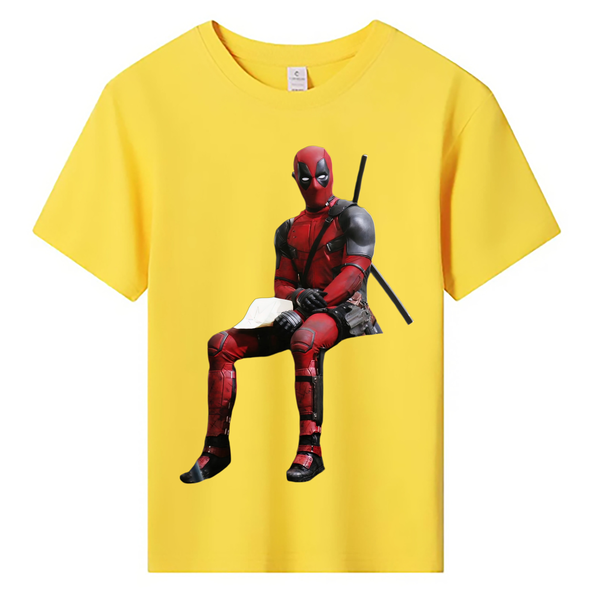 （画像用） Deadpool デッドプール 綿100％キッズTシャツ（フロントプリント）