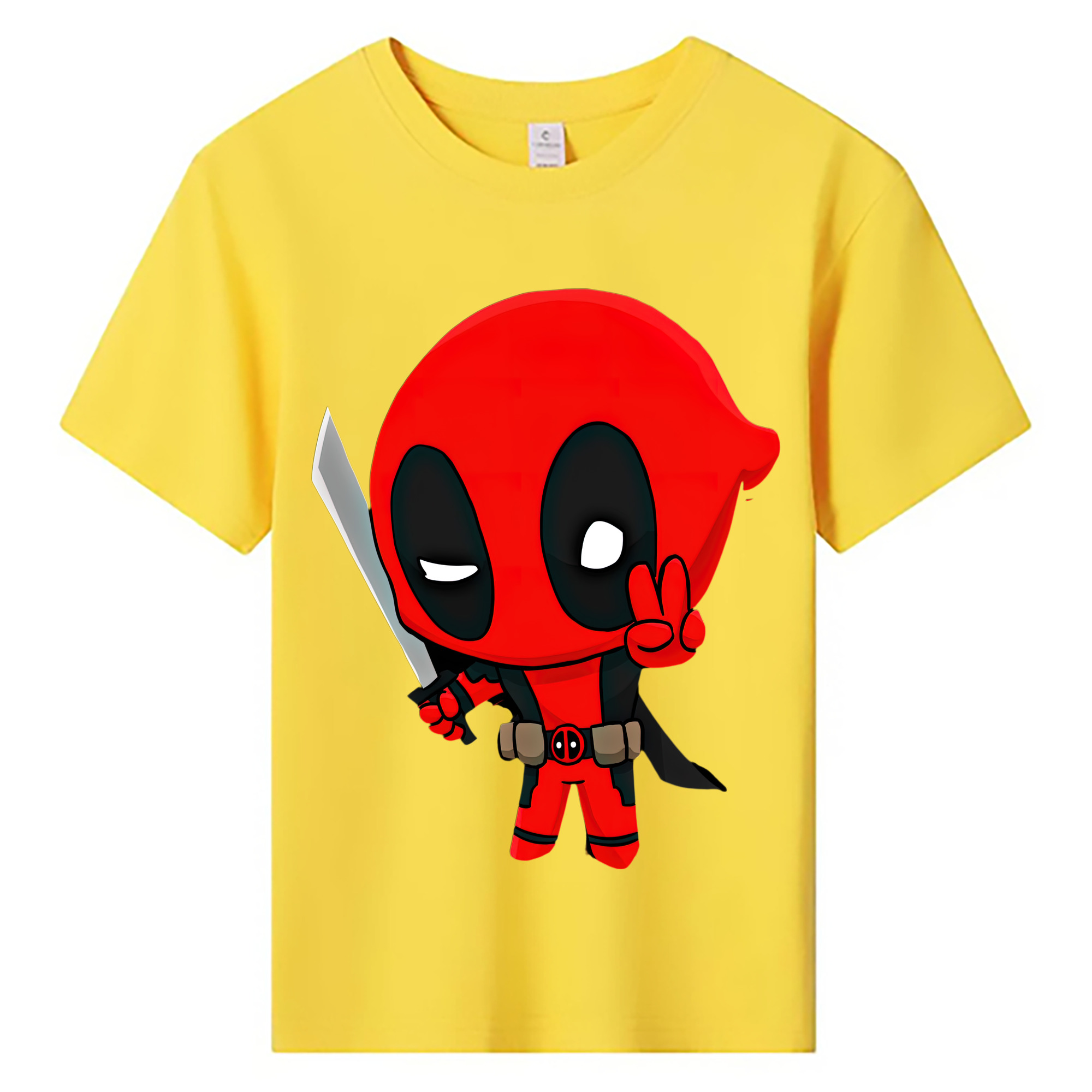 （画像用） Deadpool デッドプール 綿100％キッズTシャツ（フロントプリント）