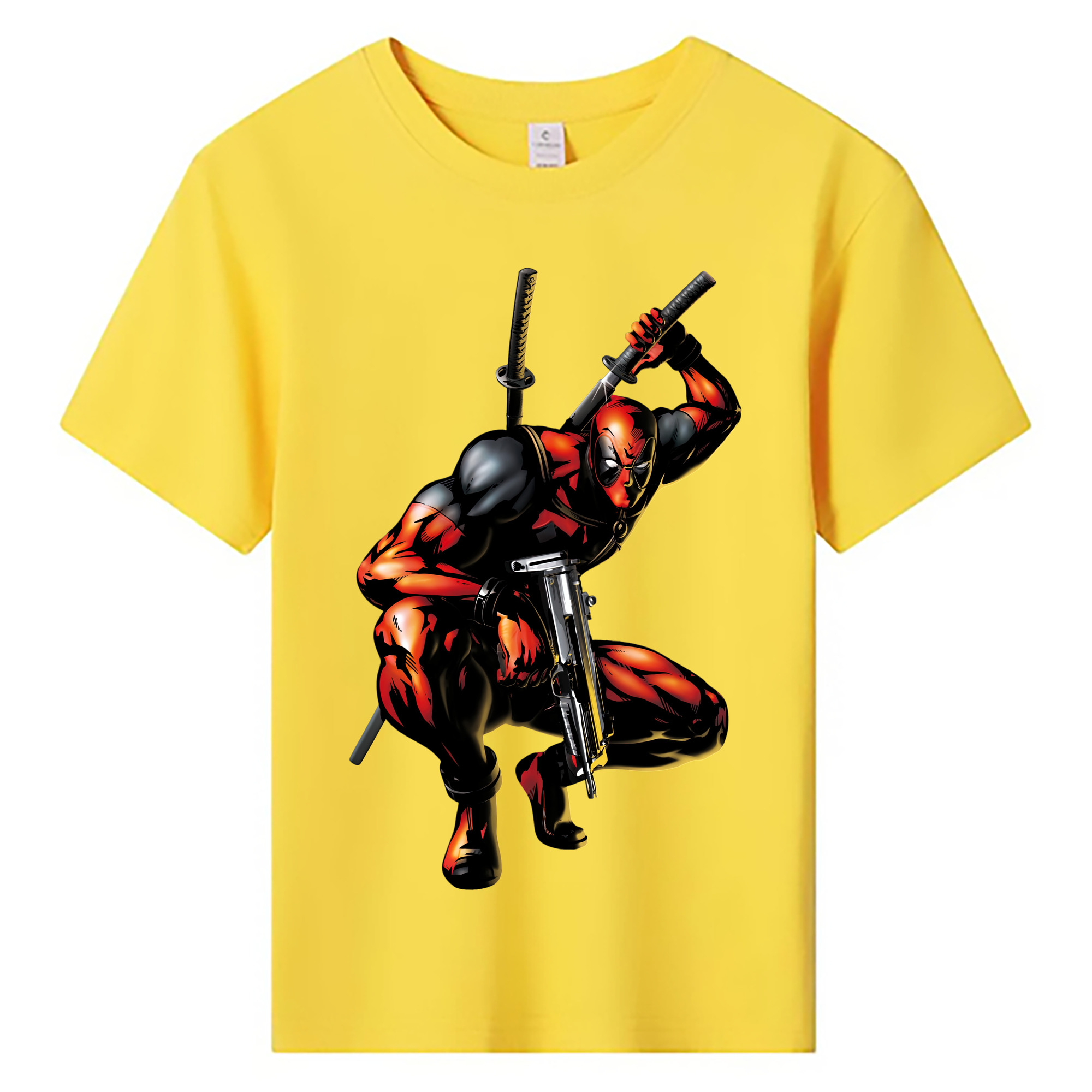 （画像用） Deadpool デッドプール 綿100％キッズTシャツ（フロントプリント）