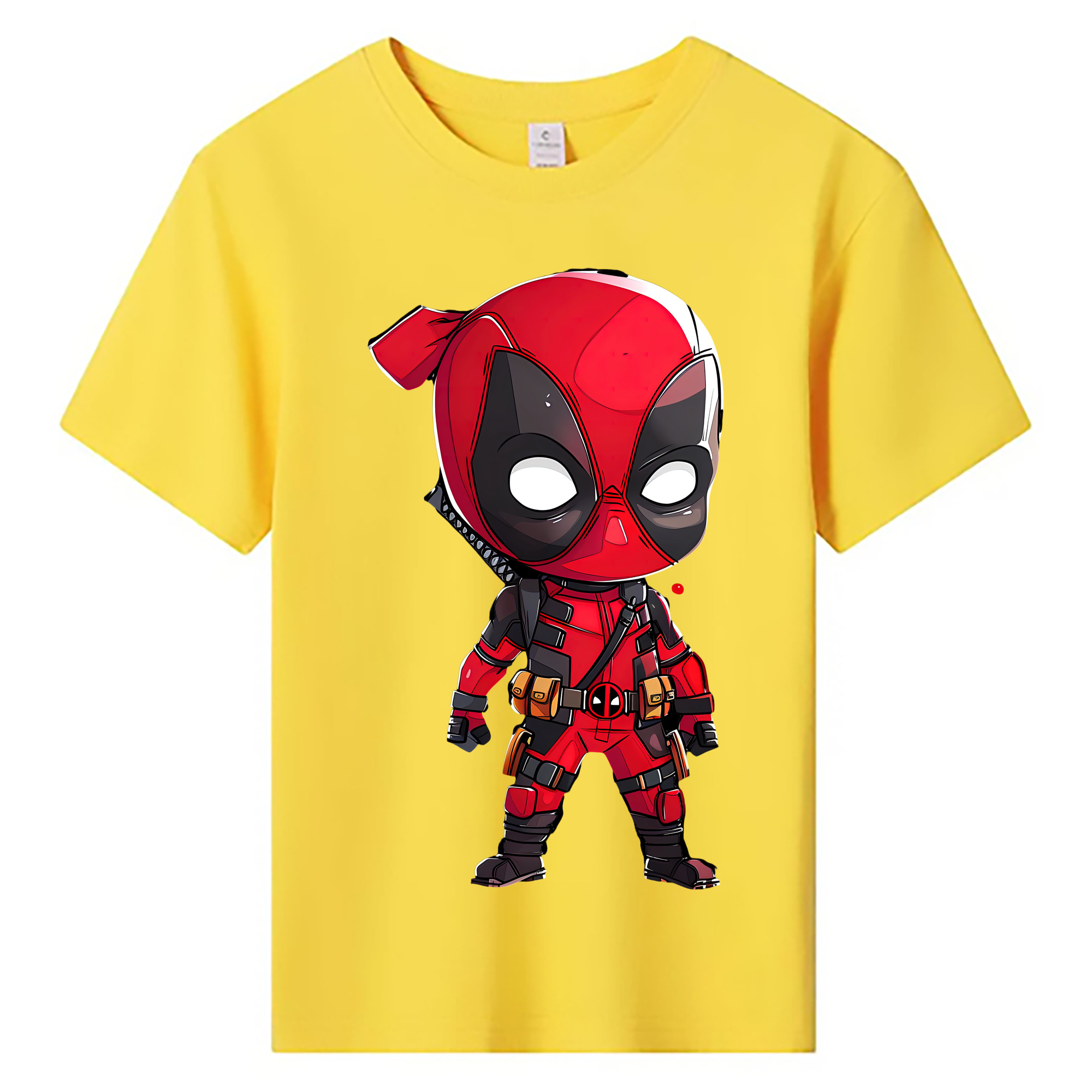 （画像用） Deadpool デッドプール 綿100％キッズTシャツ（フロントプリント）
