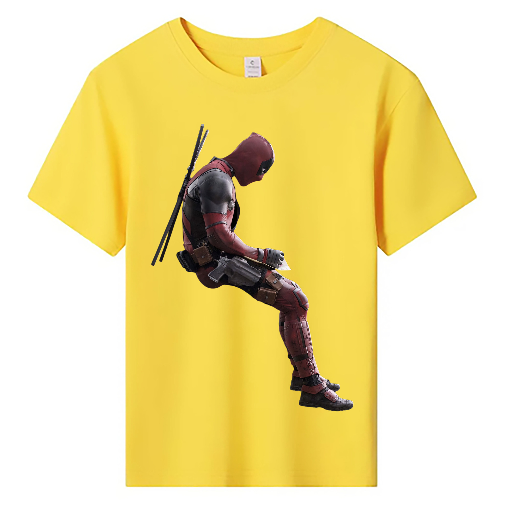 （画像用） Deadpool デッドプール 綿100％キッズTシャツ（フロントプリント）
