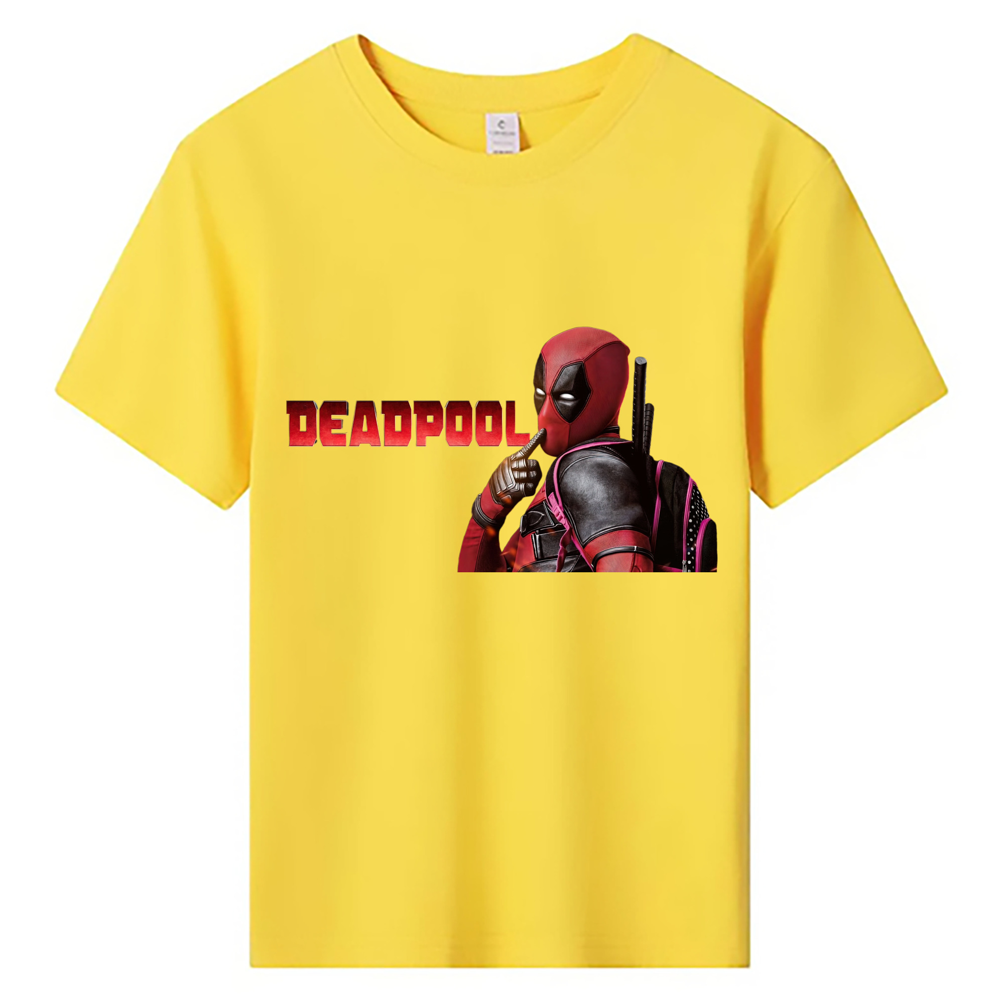 （画像用） Deadpool デッドプール 綿100％キッズTシャツ（フロントプリント）
