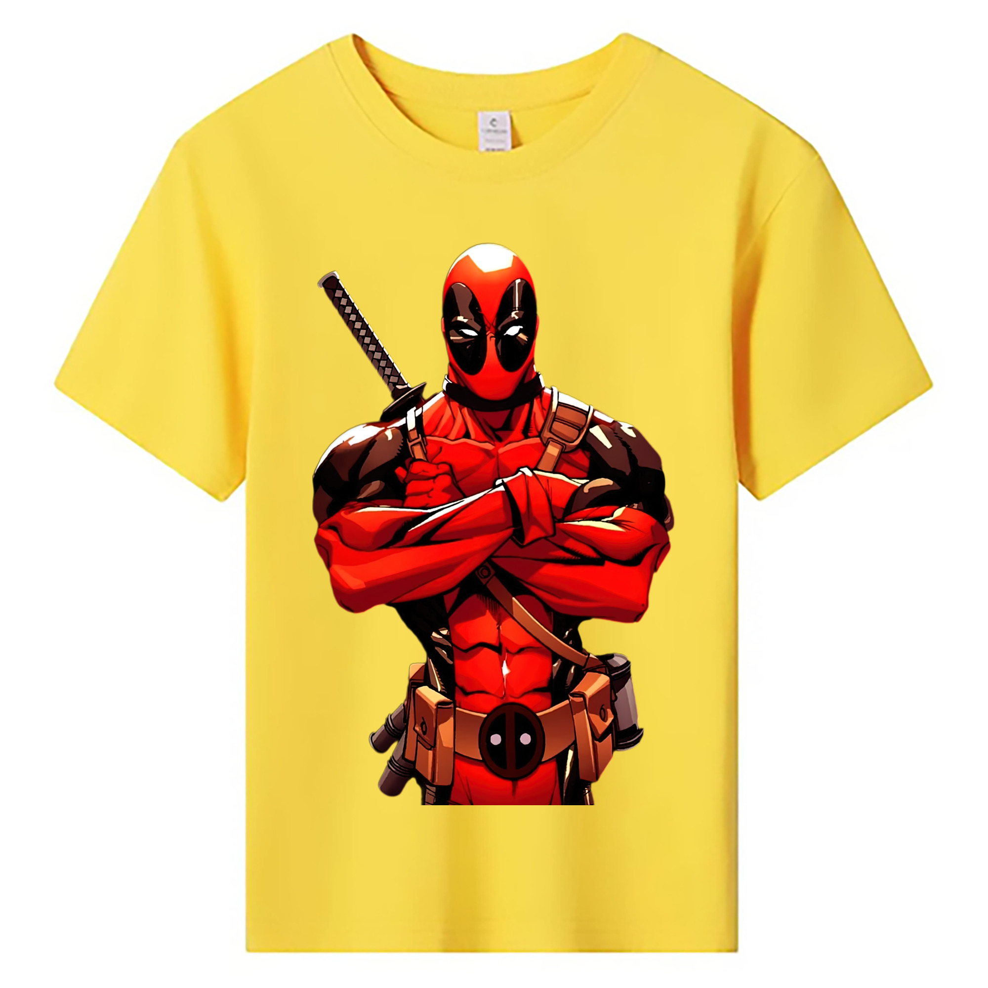 （画像用） Deadpool デッドプール 綿100％キッズTシャツ（フロントプリント）