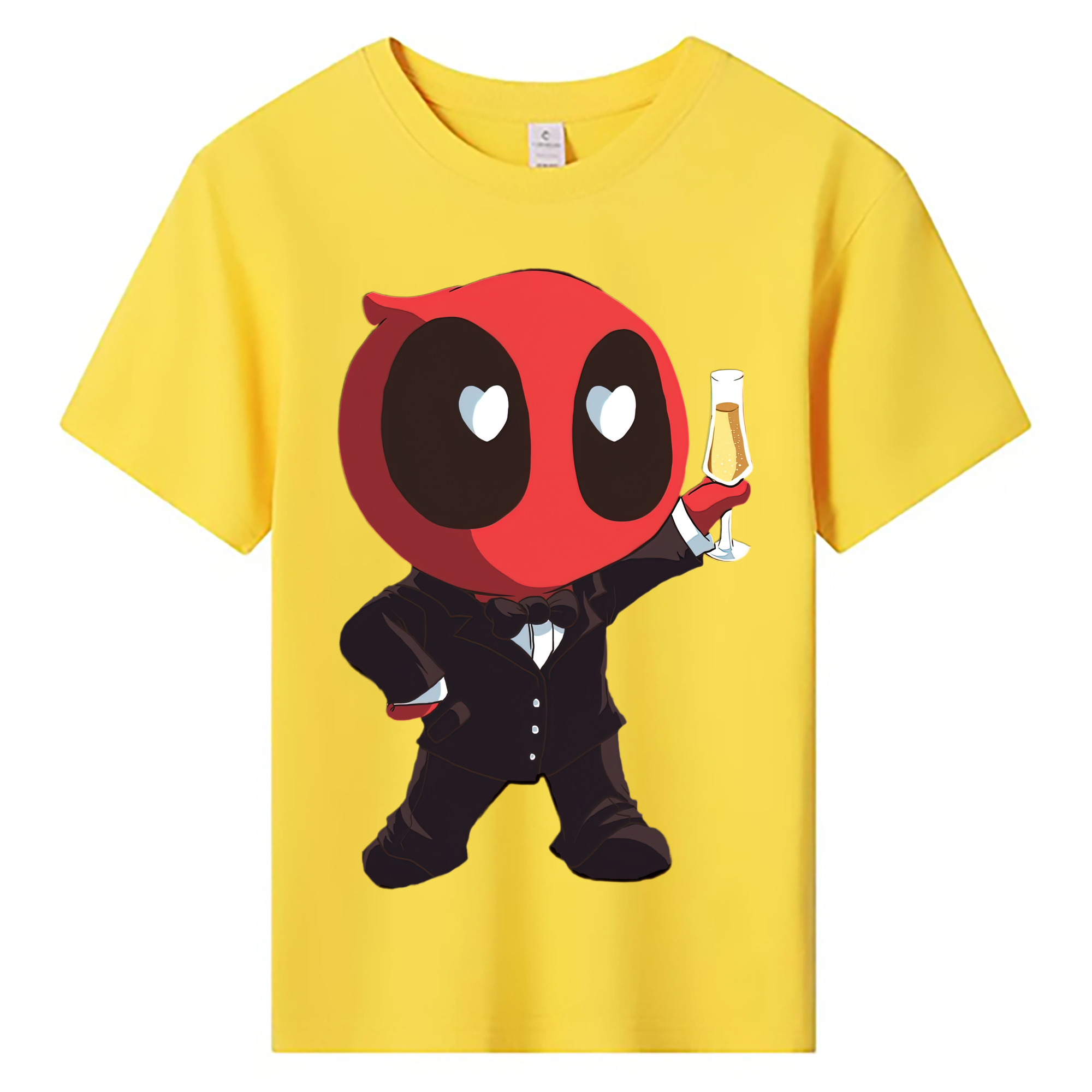 （画像用） Deadpool デッドプール 綿100％キッズTシャツ（フロントプリント）