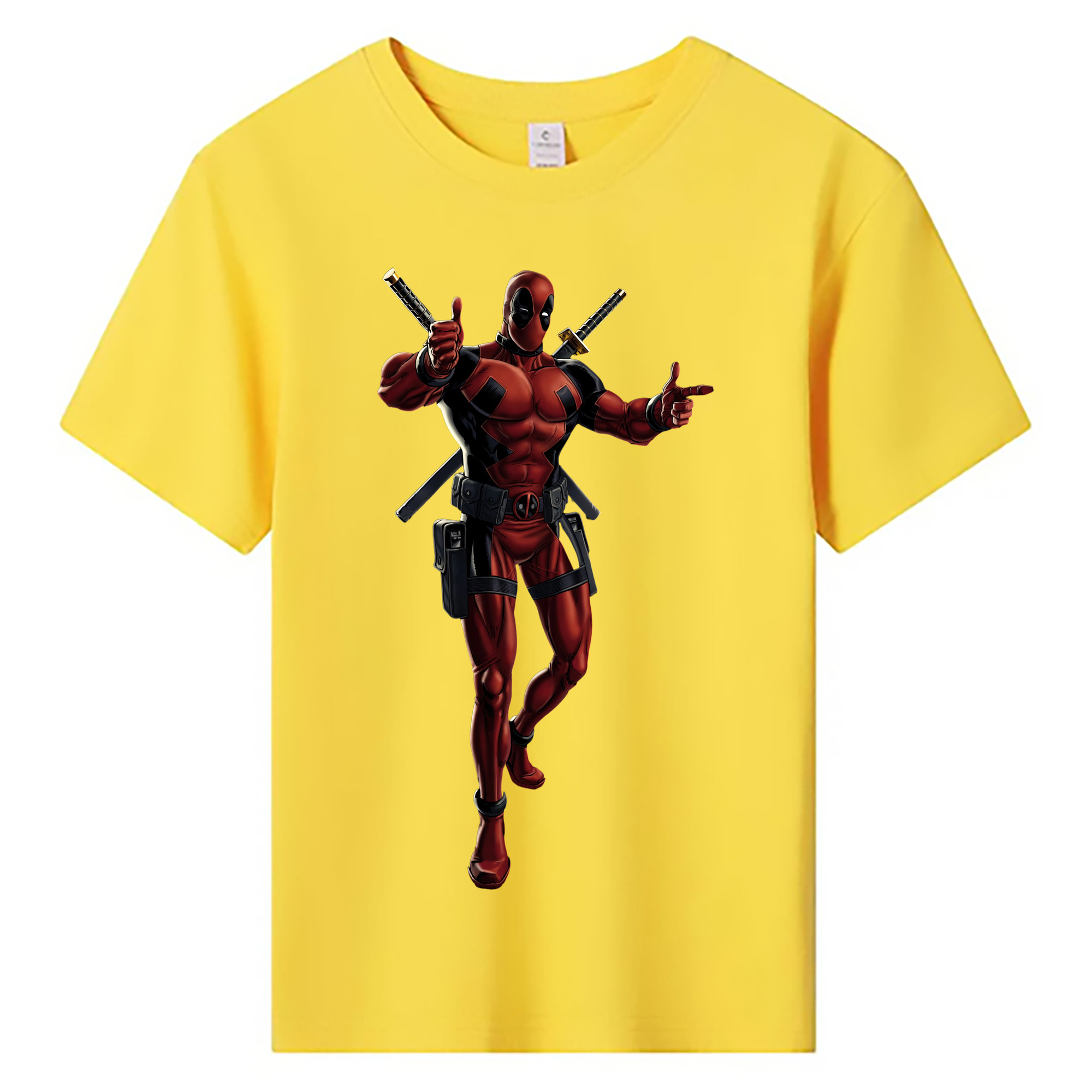 （画像用） Deadpool デッドプール 綿100％キッズTシャツ（フロントプリント）