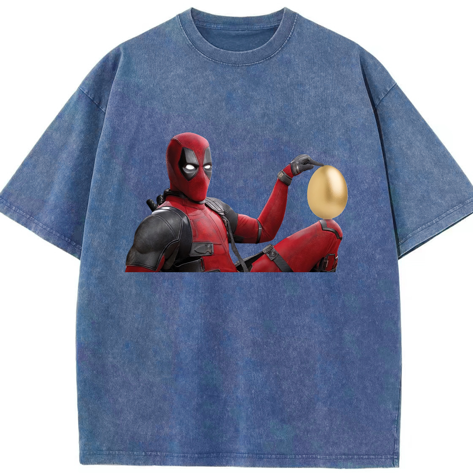 （画像用） Deadpool デッドプール 綿100% ヴィンテージ風 半袖Tシャツ（フロントプリント）