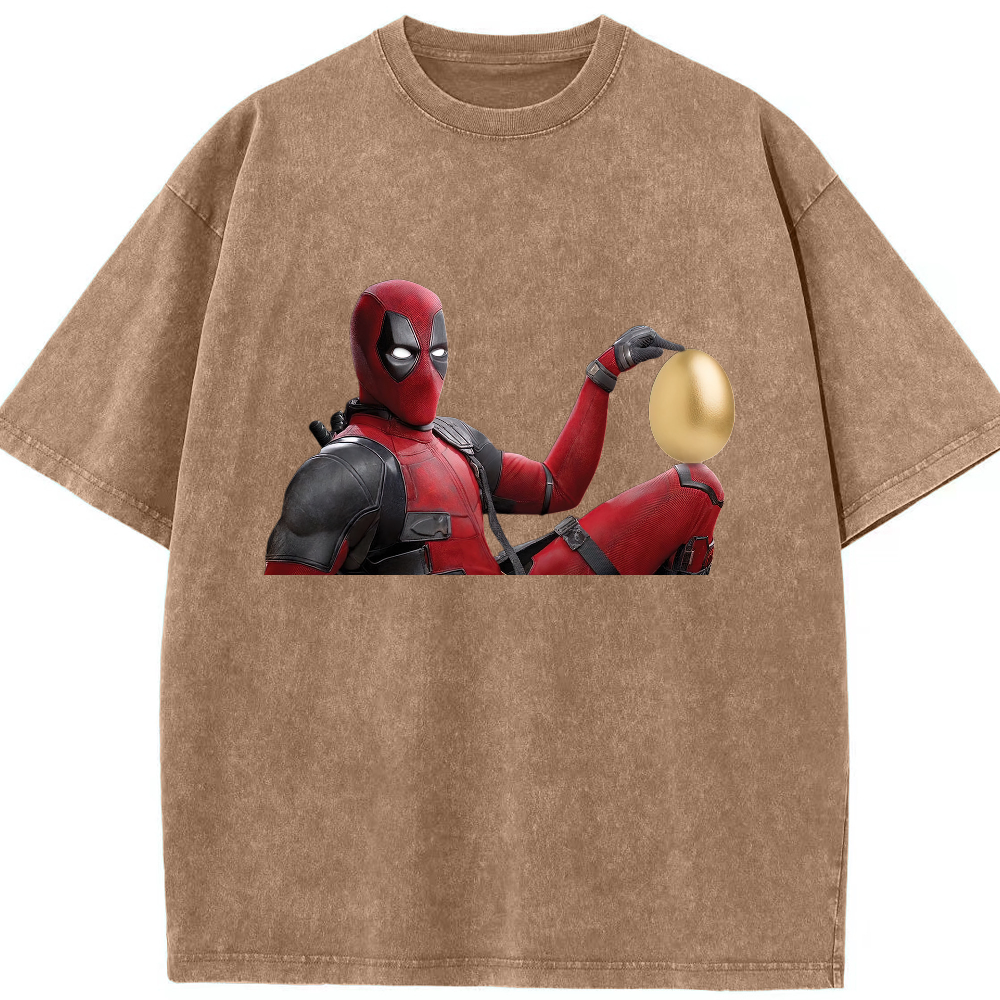 （画像用） Deadpool デッドプール 綿100% ヴィンテージ風 半袖Tシャツ（フロントプリント）