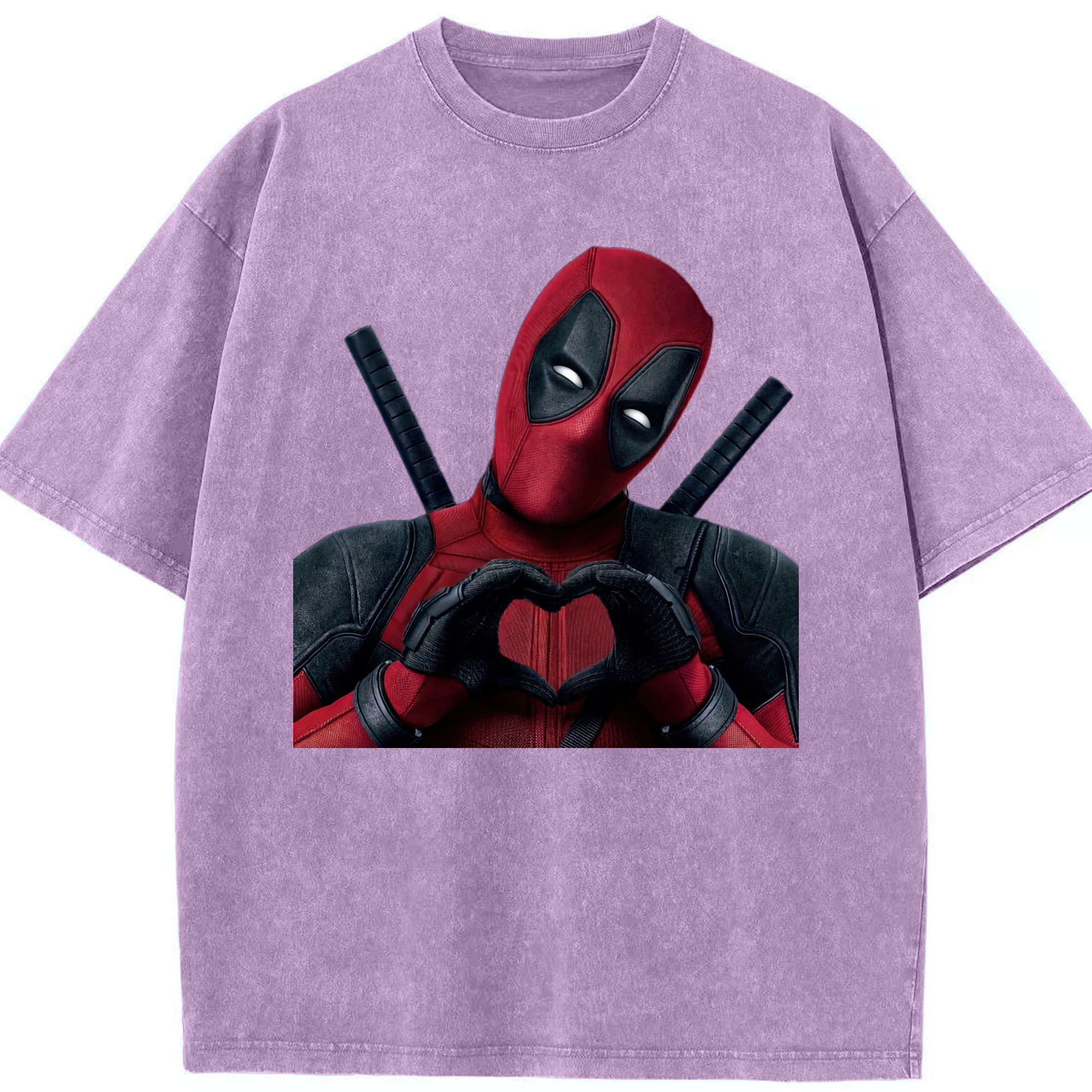 （画像用） Deadpool デッドプール 綿100% ヴィンテージ風 半袖Tシャツ（フロントプリント）