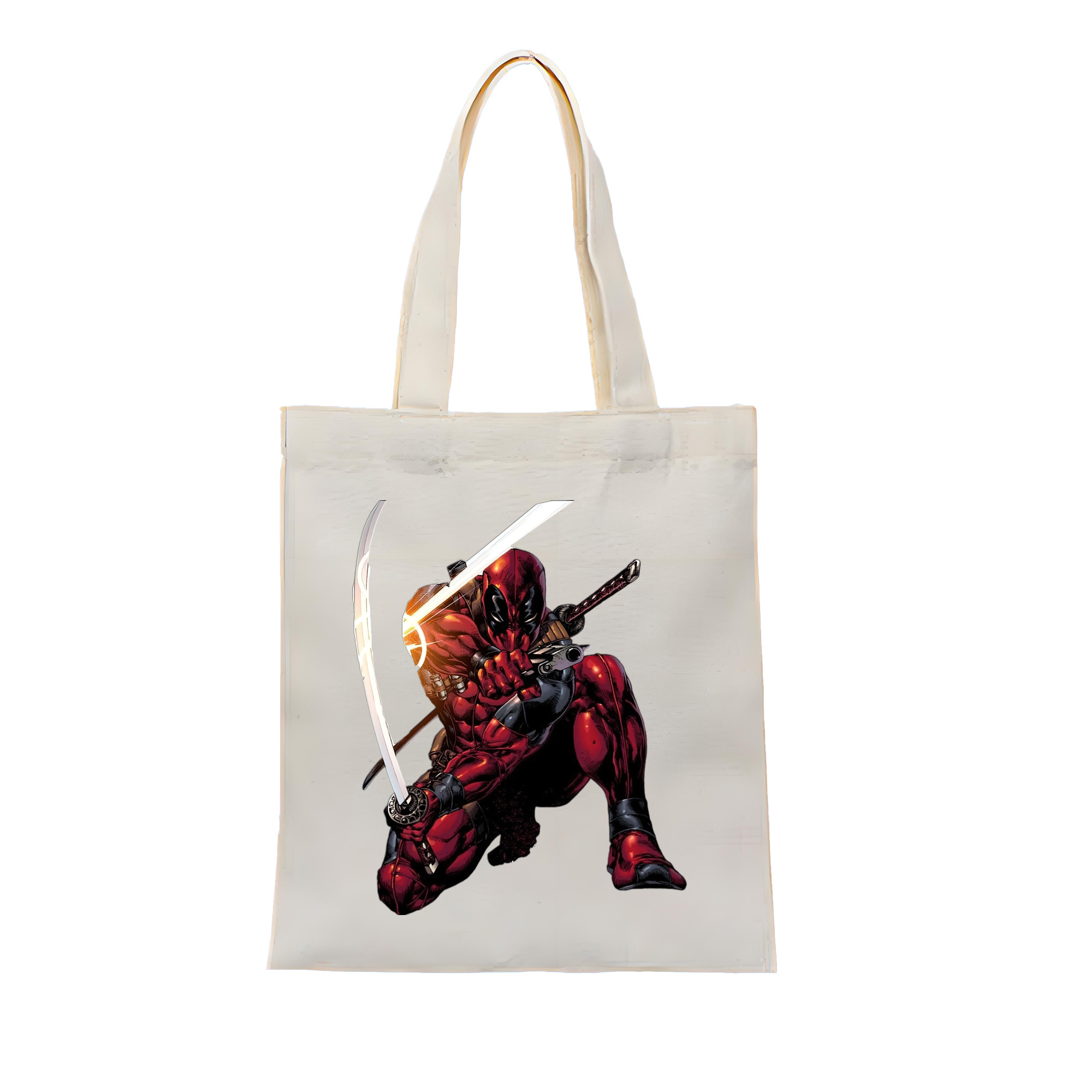 （画像用） Deadpool デッドプール 縦型キャンバス生地手提げバッグ　トートバッグ