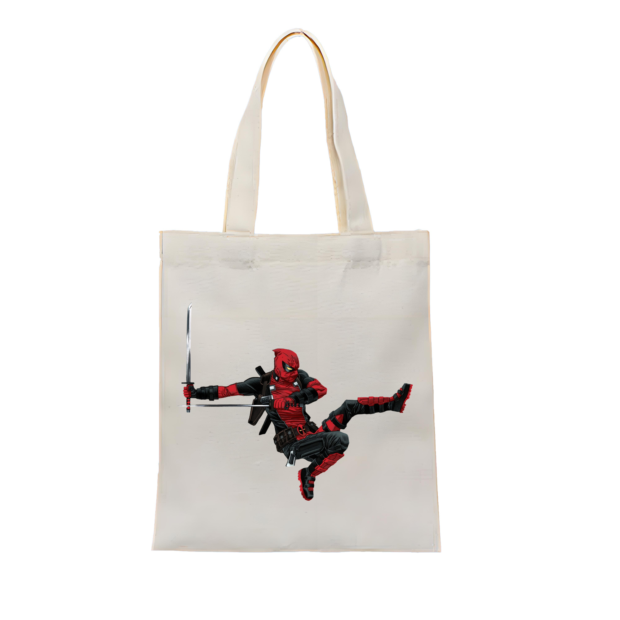 （画像用） Deadpool デッドプール 縦型キャンバス生地手提げバッグ　トートバッグ
