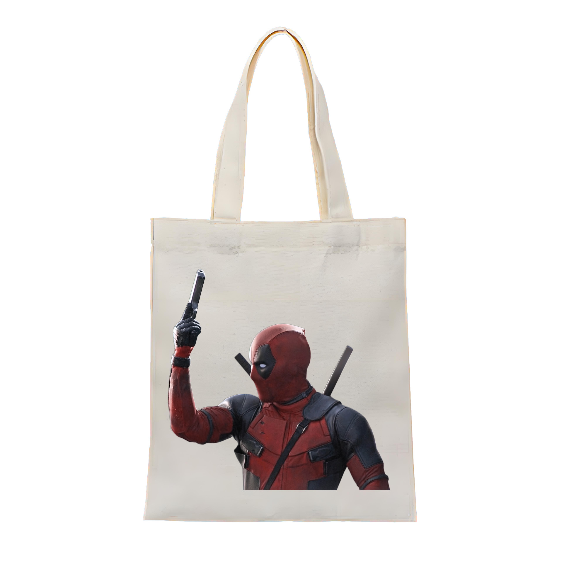 （画像用） Deadpool デッドプール 縦型キャンバス生地手提げバッグ　トートバッグ