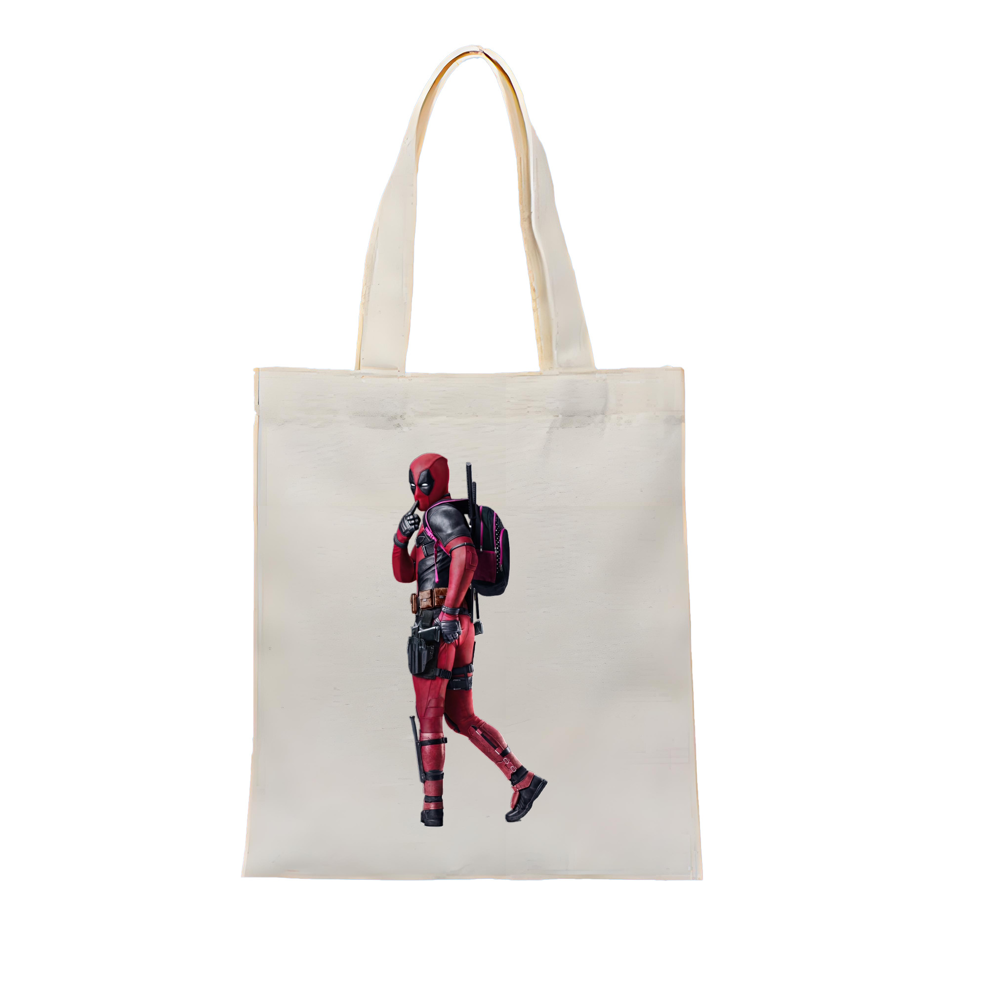 （画像用） Deadpool デッドプール 縦型キャンバス生地手提げバッグ　トートバッグ