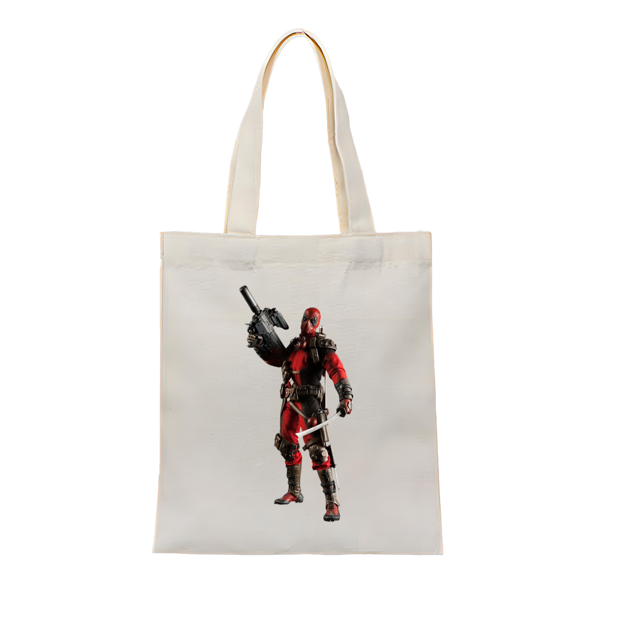 （画像用） Deadpool デッドプール 縦型キャンバス生地手提げバッグ　トートバッグ