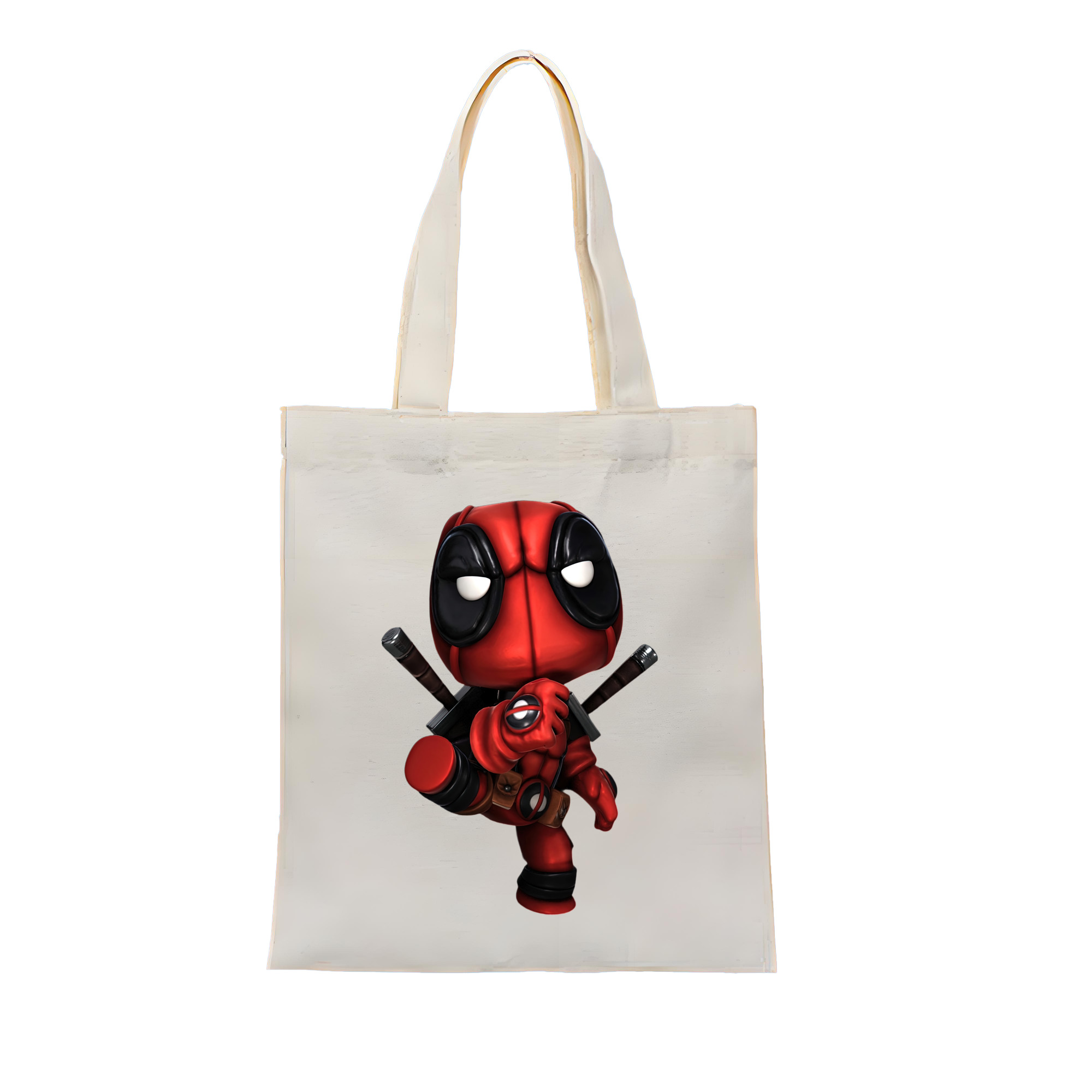 （画像用） Deadpool デッドプール 縦型キャンバス生地手提げバッグ　トートバッグ