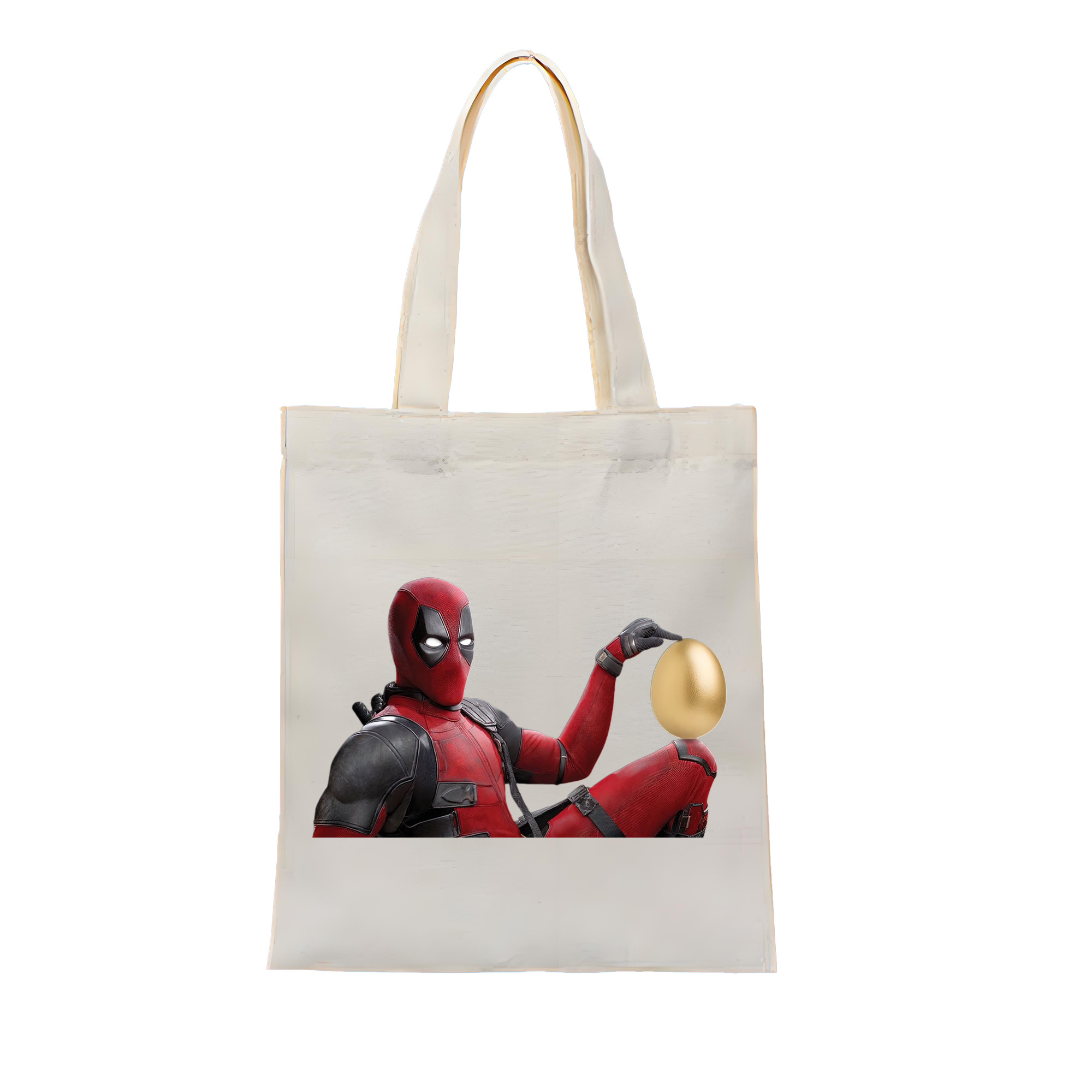 （画像用） Deadpool デッドプール 縦型キャンバス生地手提げバッグ　トートバッグ
