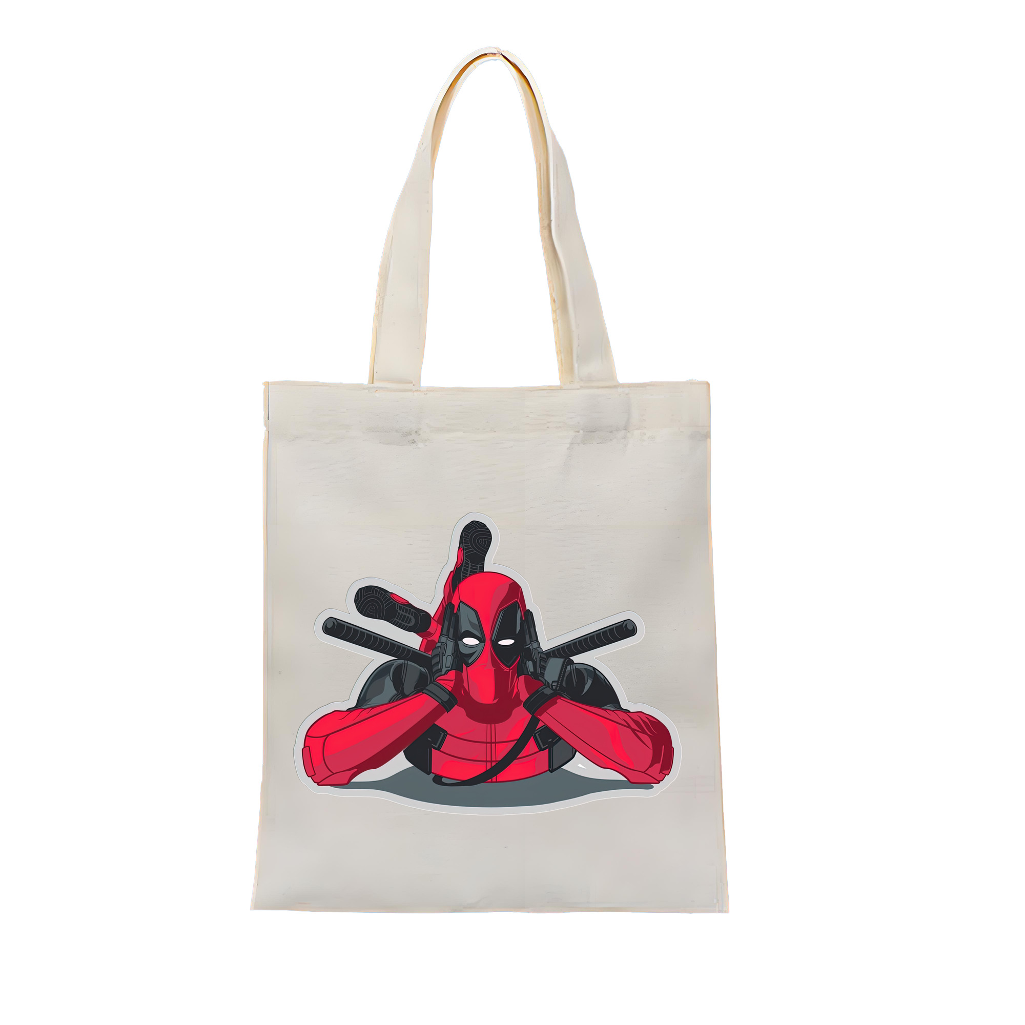 （画像用） Deadpool デッドプール 縦型キャンバス生地手提げバッグ　トートバッグ