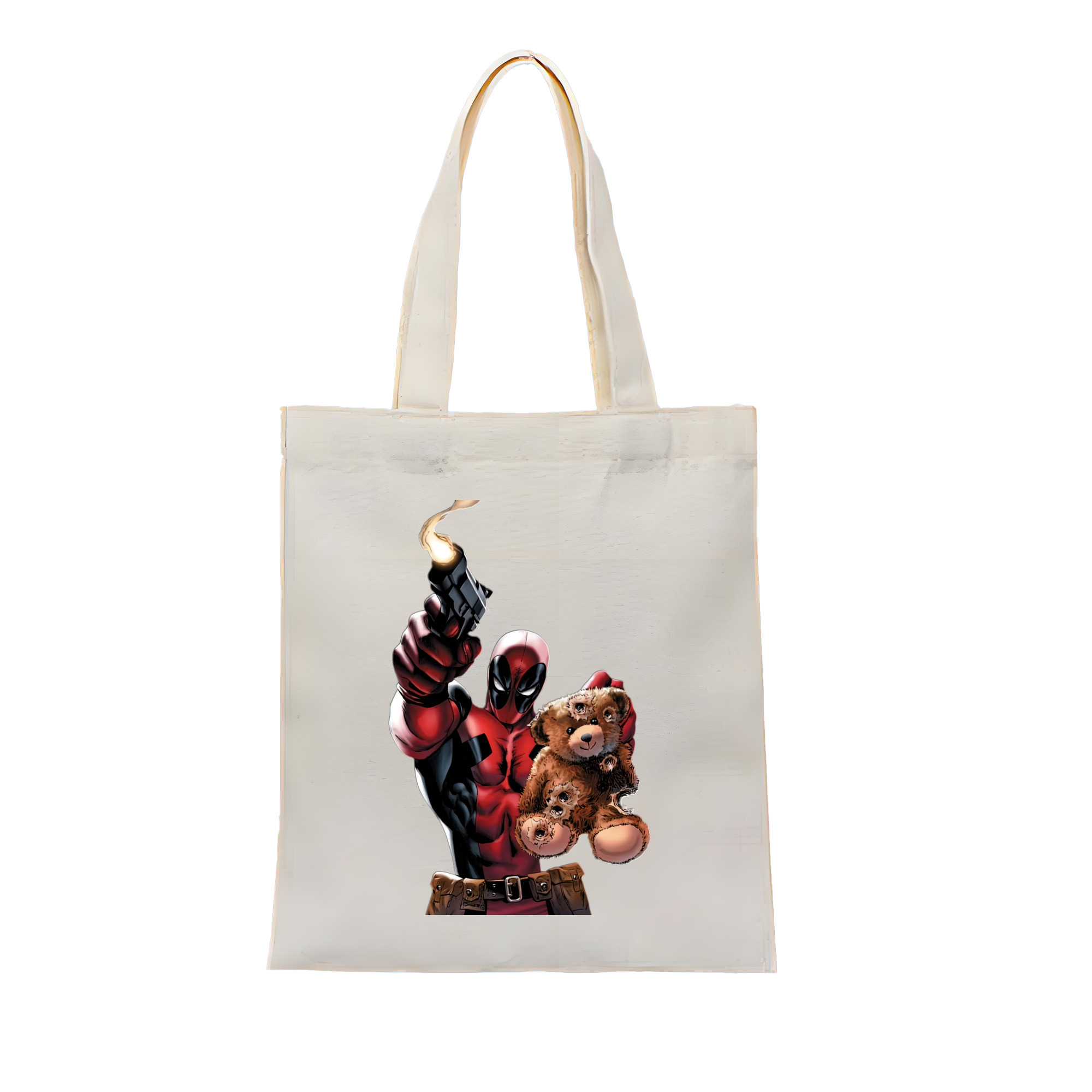 （画像用） Deadpool デッドプール 縦型キャンバス生地手提げバッグ　トートバッグ