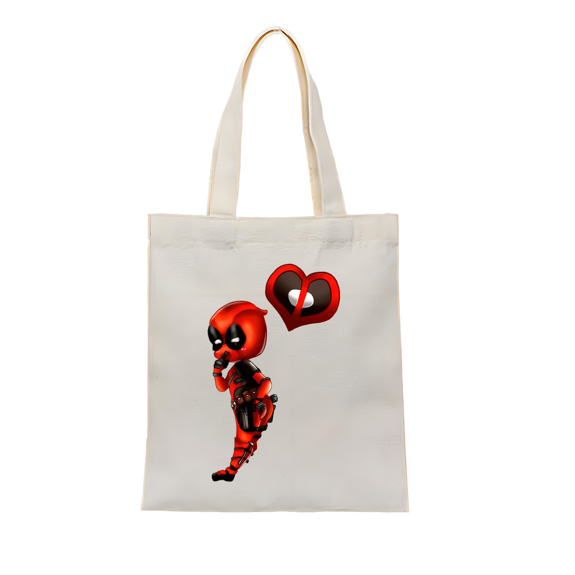 （画像用） Deadpool デッドプール 縦型キャンバス生地手提げバッグ　トートバッグ