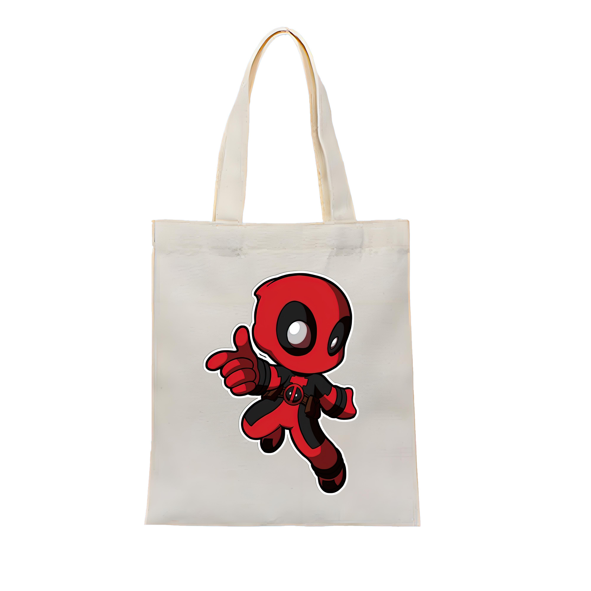 （画像用） Deadpool デッドプール 縦型キャンバス生地手提げバッグ　トートバッグ