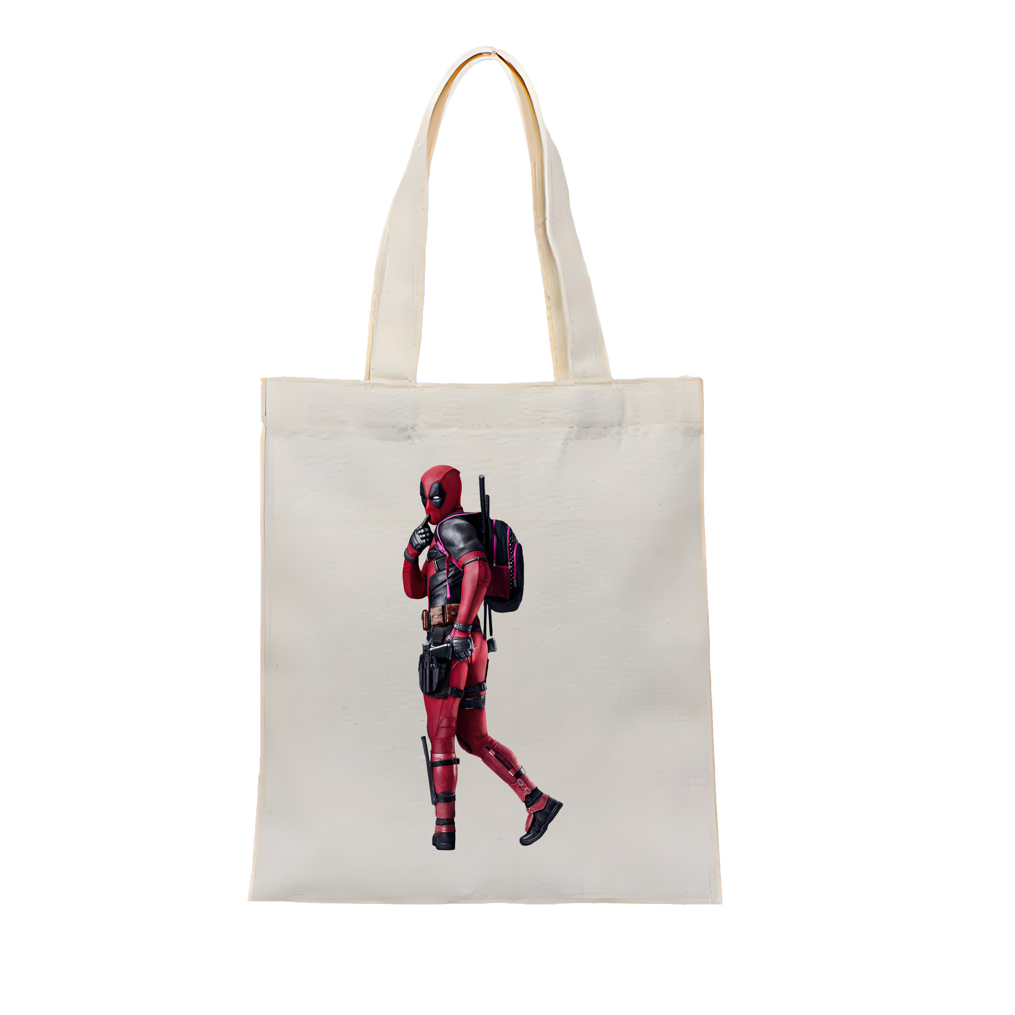 （画像用） Deadpool デッドプール 縦型キャンバス生地手提げバッグ　トートバッグ