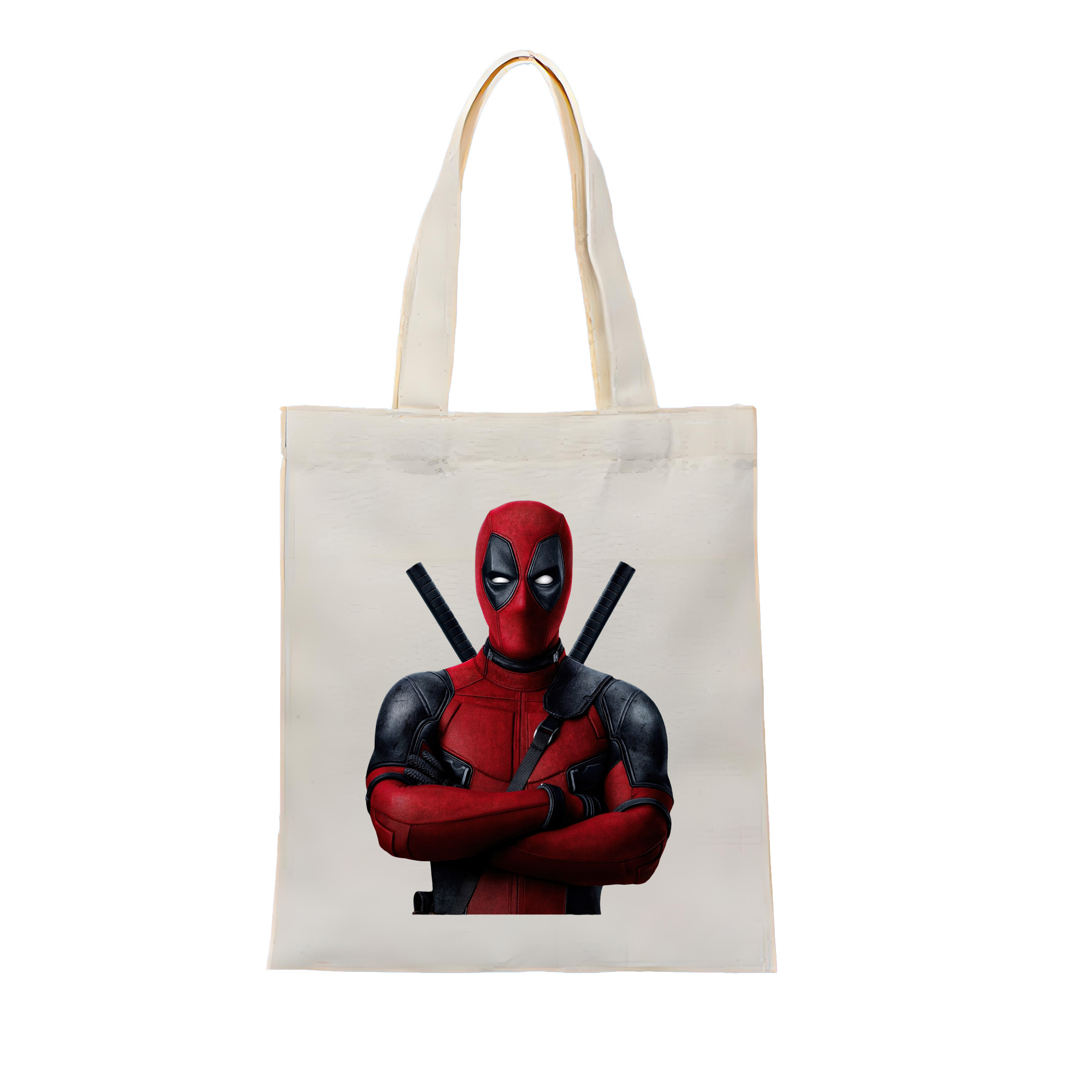 （画像用） Deadpool デッドプール 縦型キャンバス生地手提げバッグ　トートバッグ