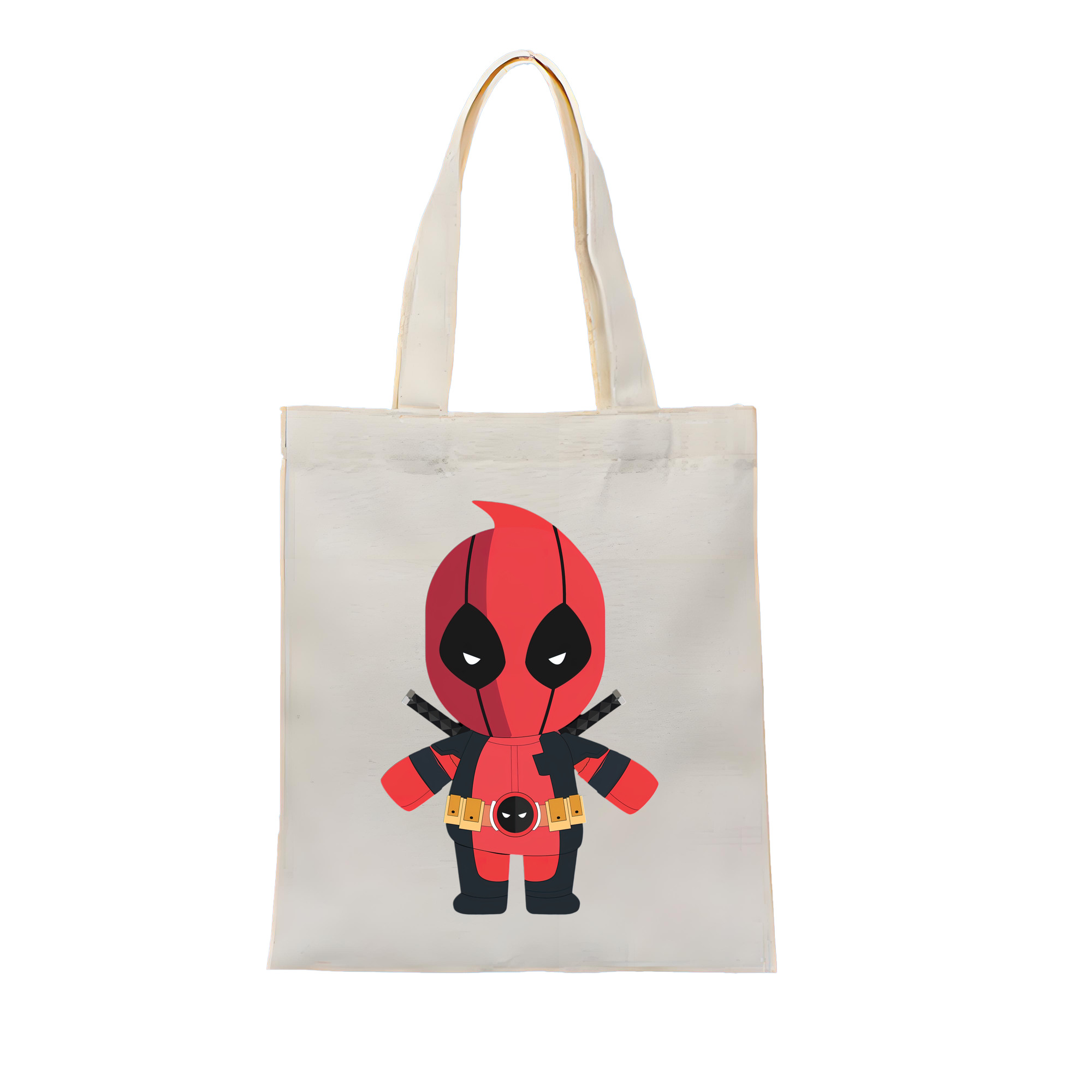 （画像用） Deadpool デッドプール 縦型キャンバス生地手提げバッグ　トートバッグ