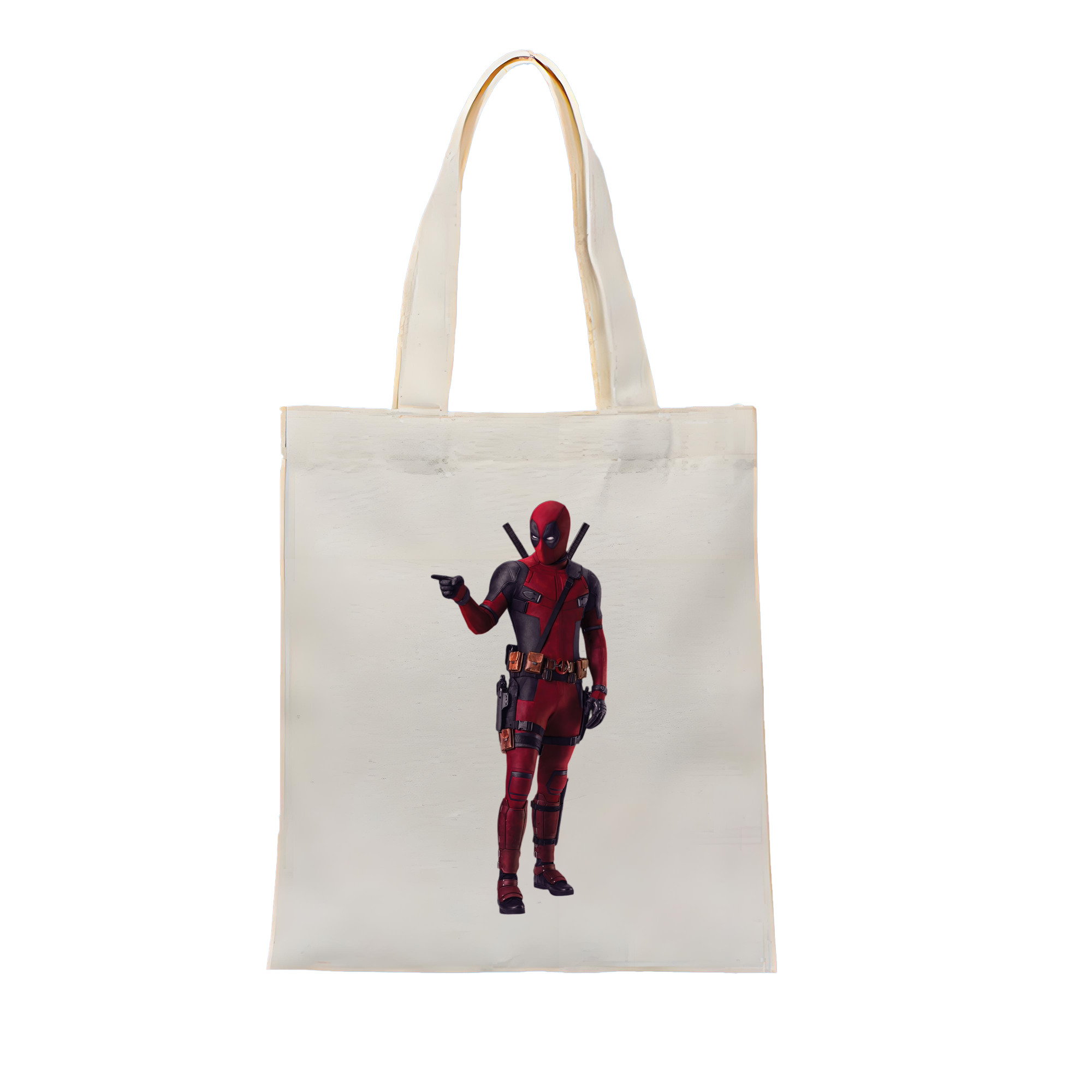 （画像用） Deadpool デッドプール 縦型キャンバス生地手提げバッグ　トートバッグ