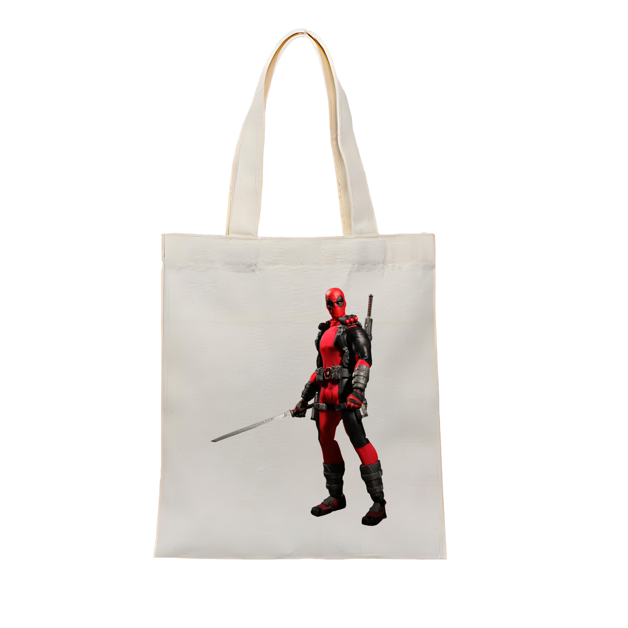 （画像用） Deadpool デッドプール 縦型キャンバス生地手提げバッグ　トートバッグ