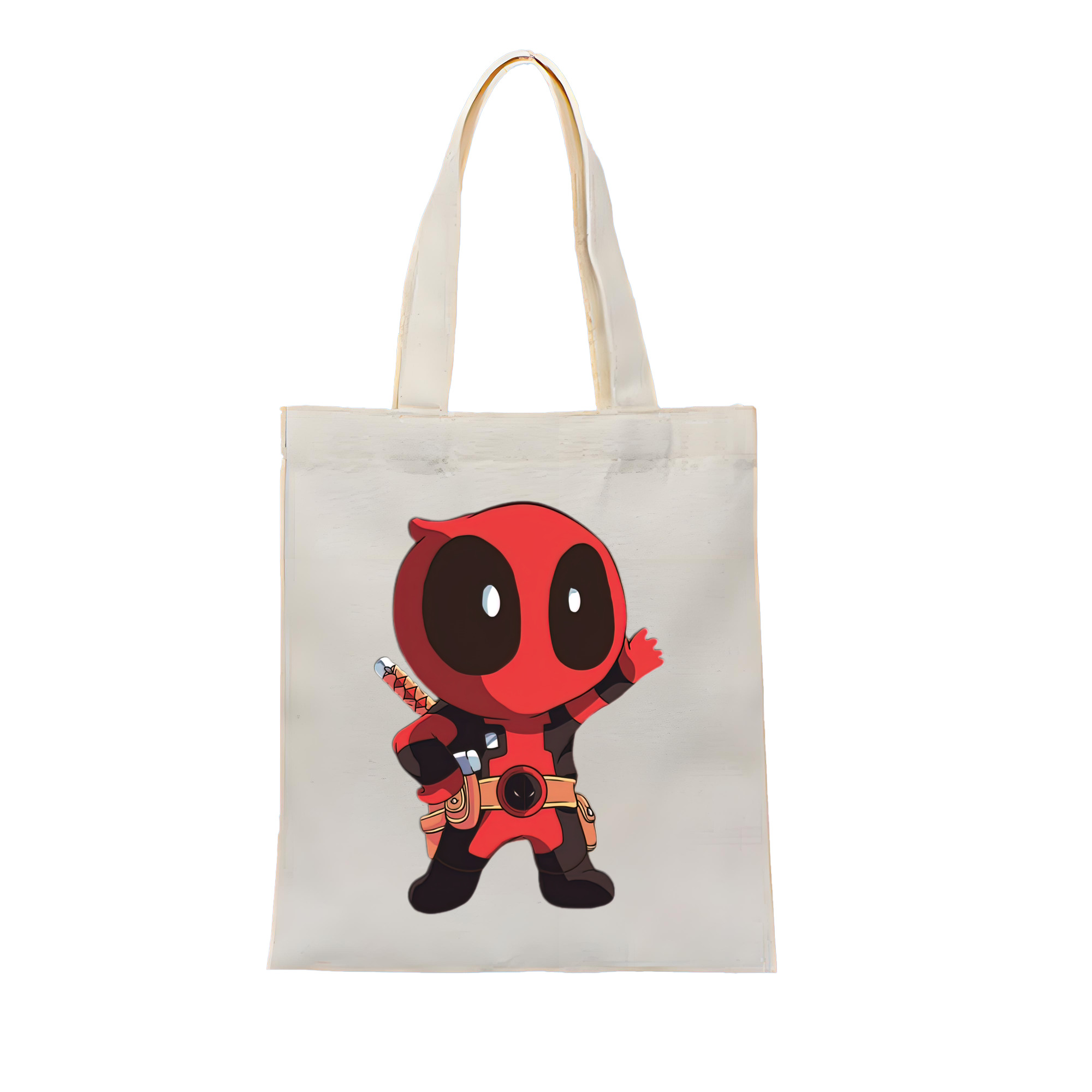 （画像用） Deadpool デッドプール 縦型キャンバス生地手提げバッグ　トートバッグ