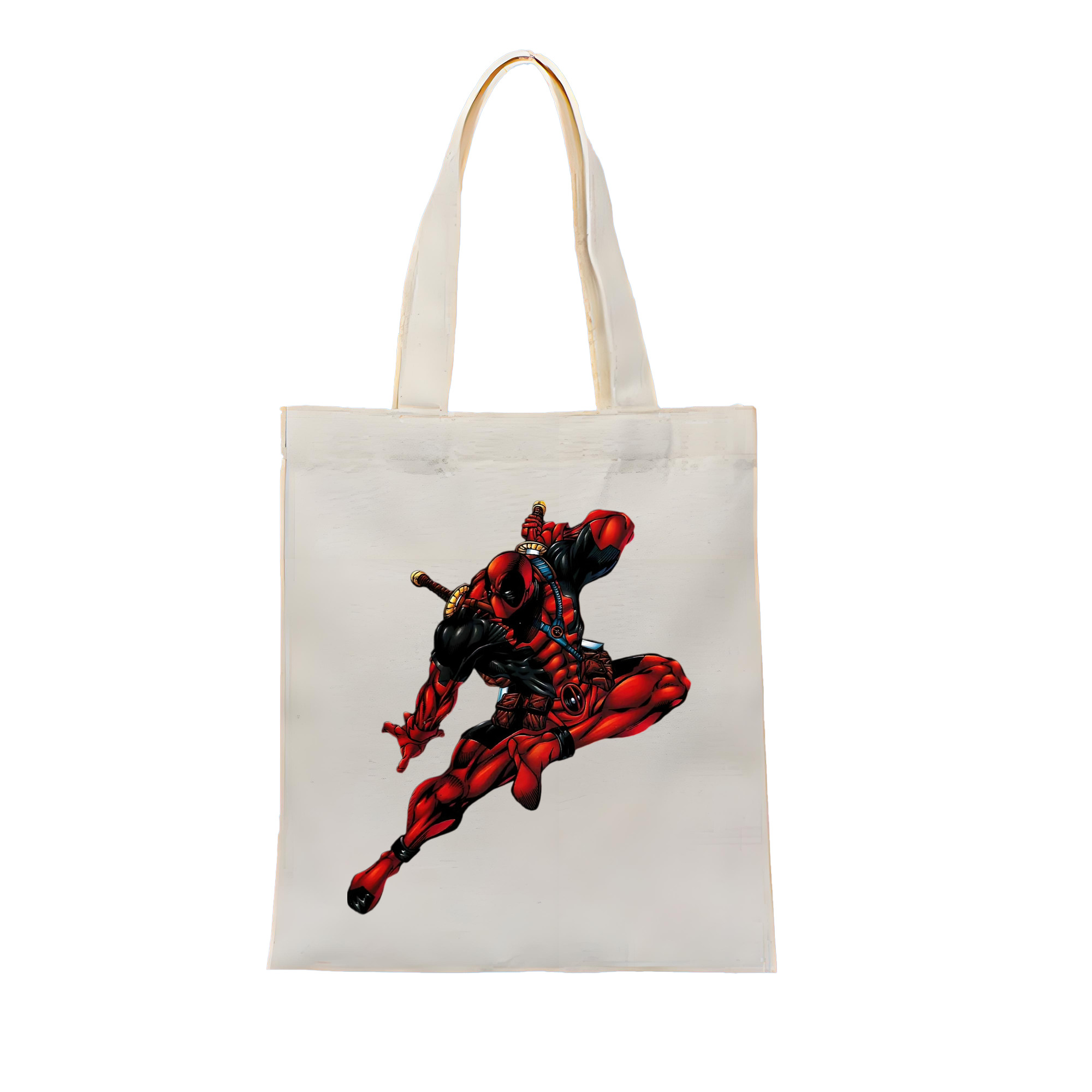 （画像用） Deadpool デッドプール 縦型キャンバス生地手提げバッグ　トートバッグ