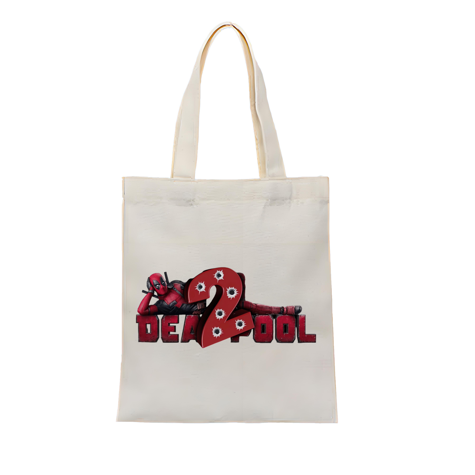 （画像用） Deadpool デッドプール 縦型キャンバス生地手提げバッグ　トートバッグ