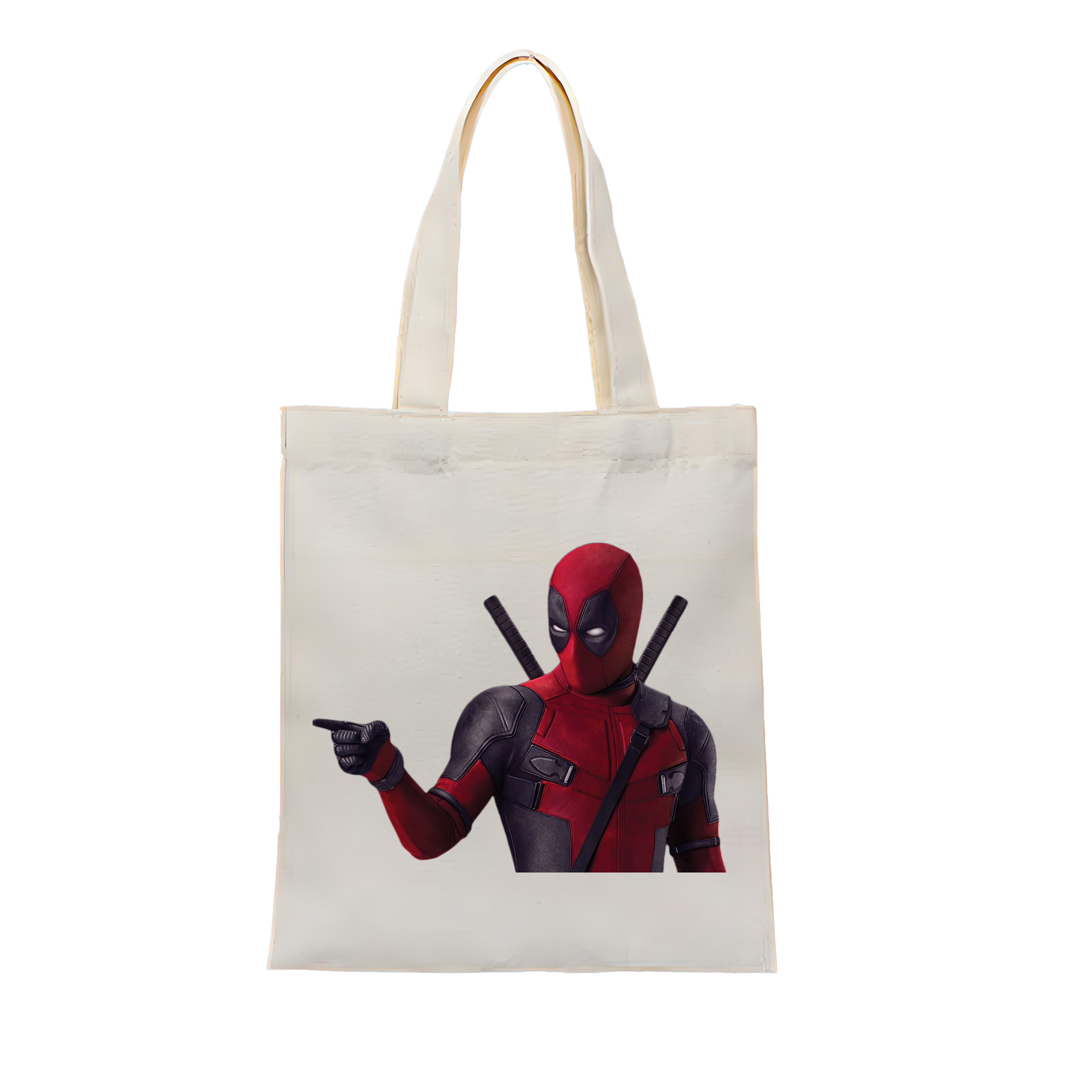 （画像用） Deadpool デッドプール 縦型キャンバス生地手提げバッグ　トートバッグ
