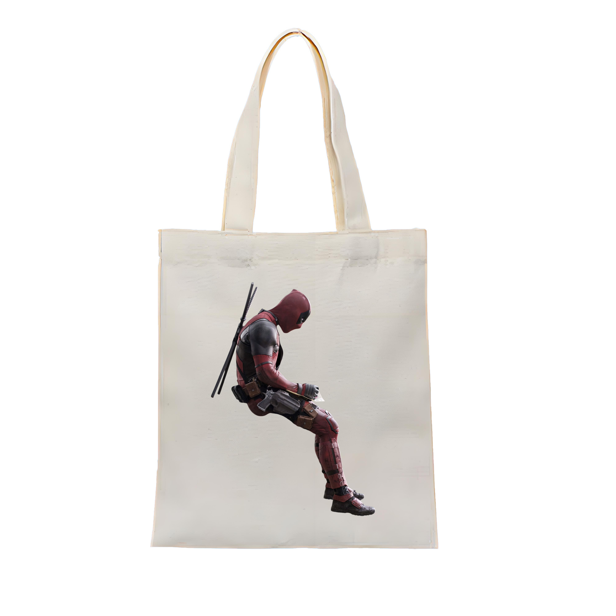 （画像用） Deadpool デッドプール 縦型キャンバス生地手提げバッグ　トートバッグ