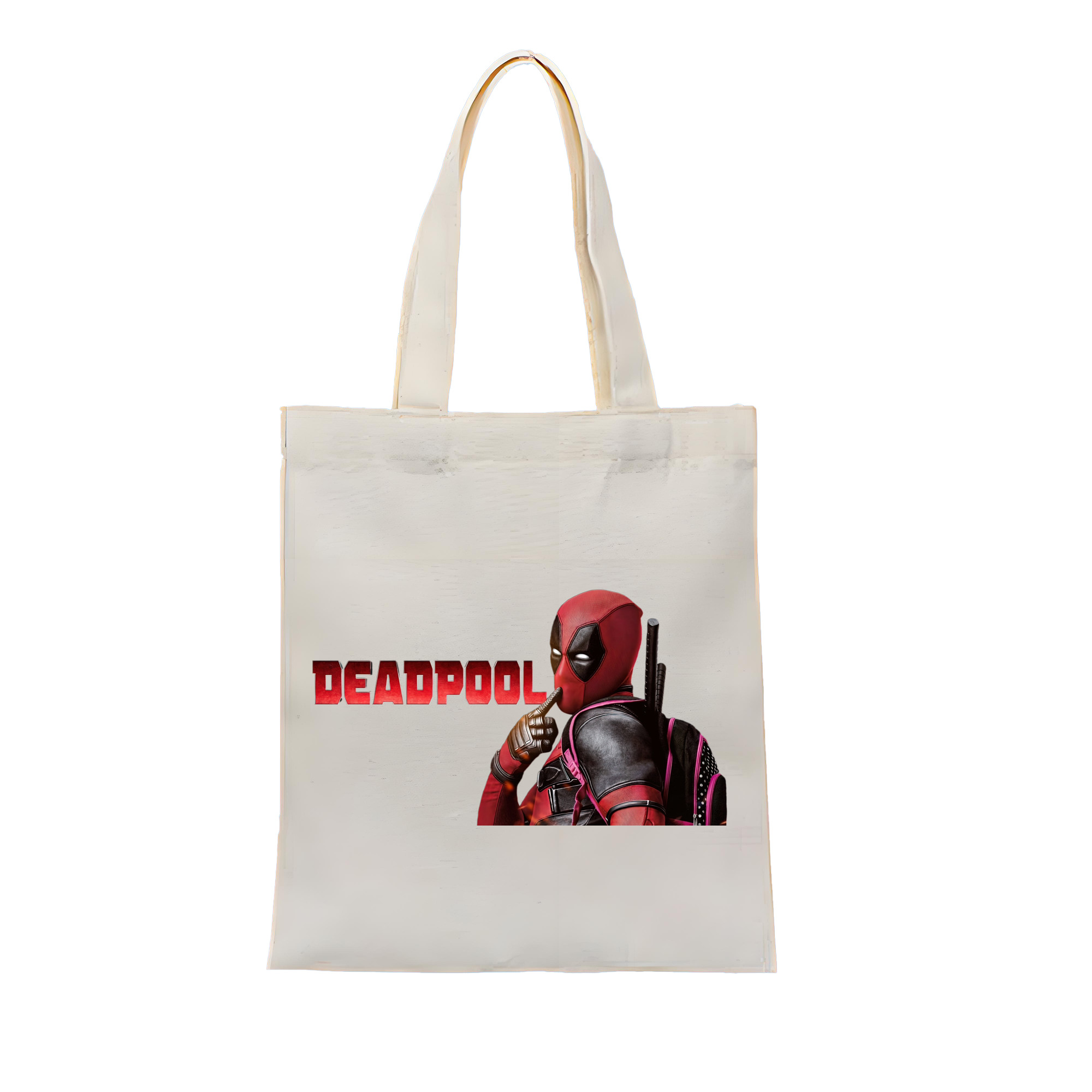 （画像用） Deadpool デッドプール 縦型キャンバス生地手提げバッグ　トートバッグ