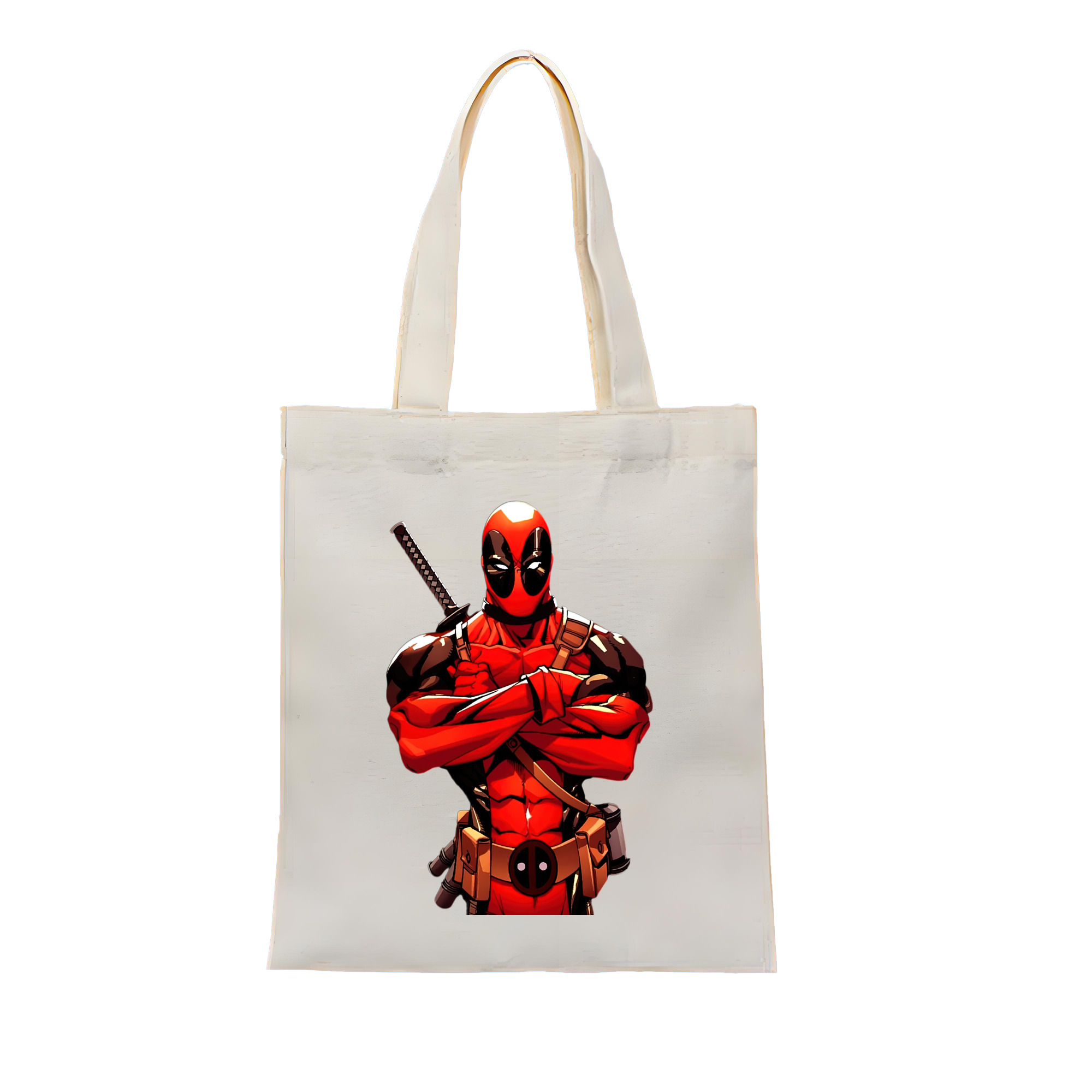 （画像用） Deadpool デッドプール 縦型キャンバス生地手提げバッグ　トートバッグ