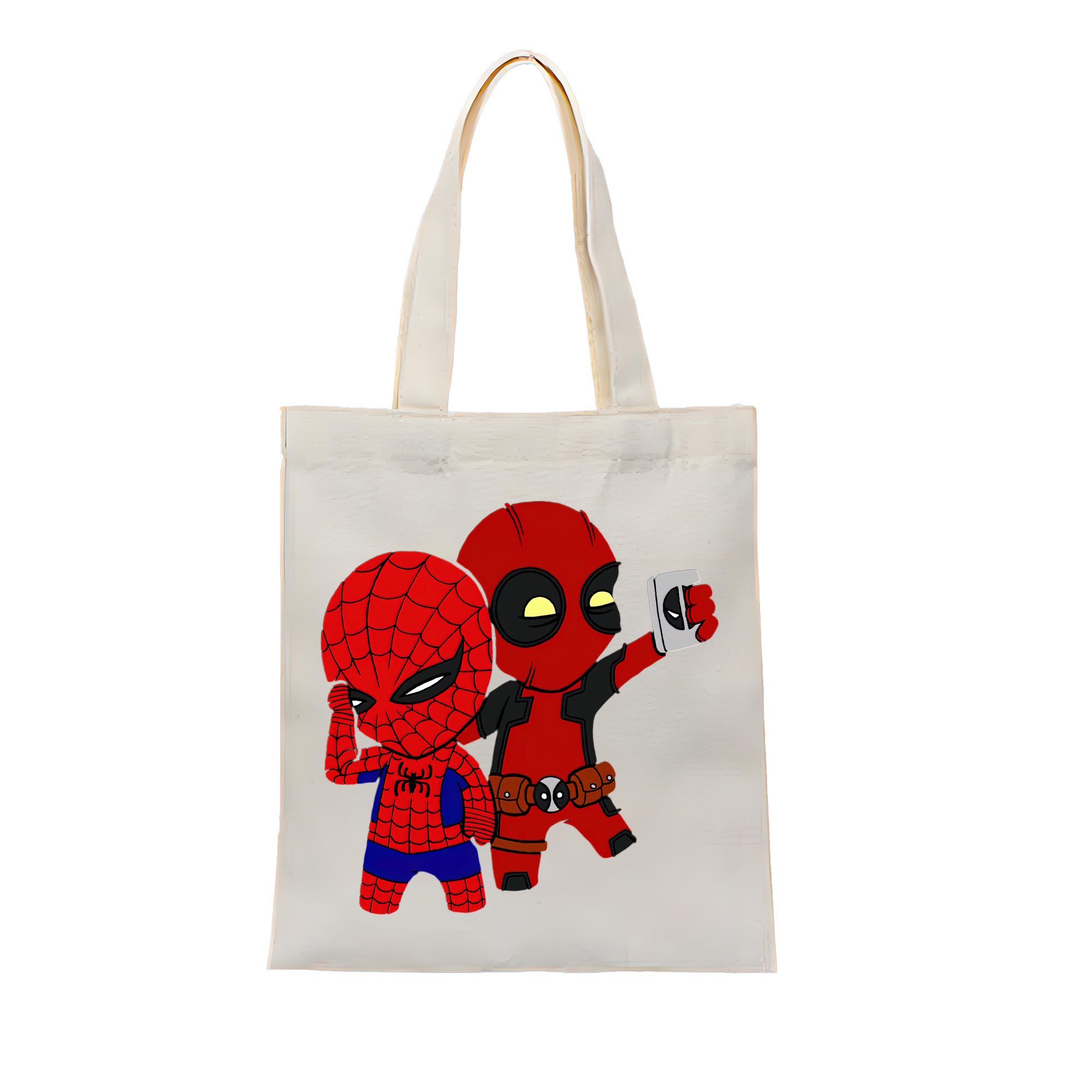 （画像用） Deadpool デッドプール 縦型キャンバス生地手提げバッグ　トートバッグ