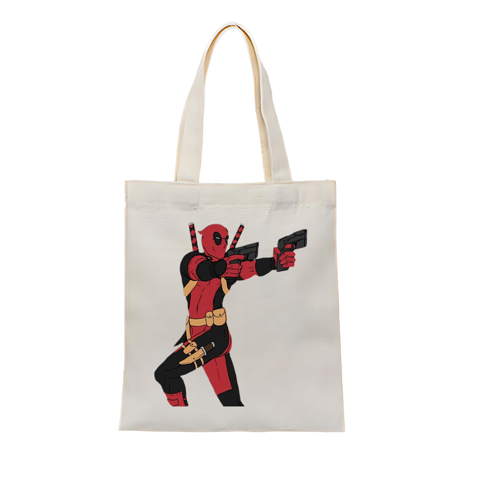 （画像用） Deadpool デッドプール 縦型キャンバス生地手提げバッグ　トートバッグ