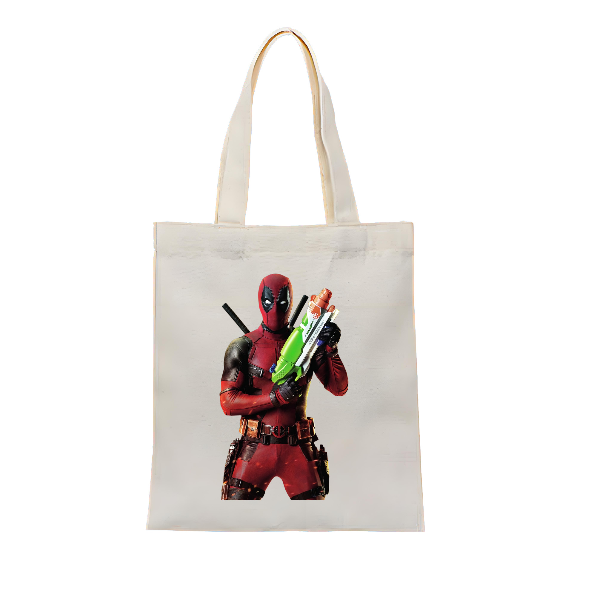 （画像用） Deadpool デッドプール 縦型キャンバス生地手提げバッグ　トートバッグ