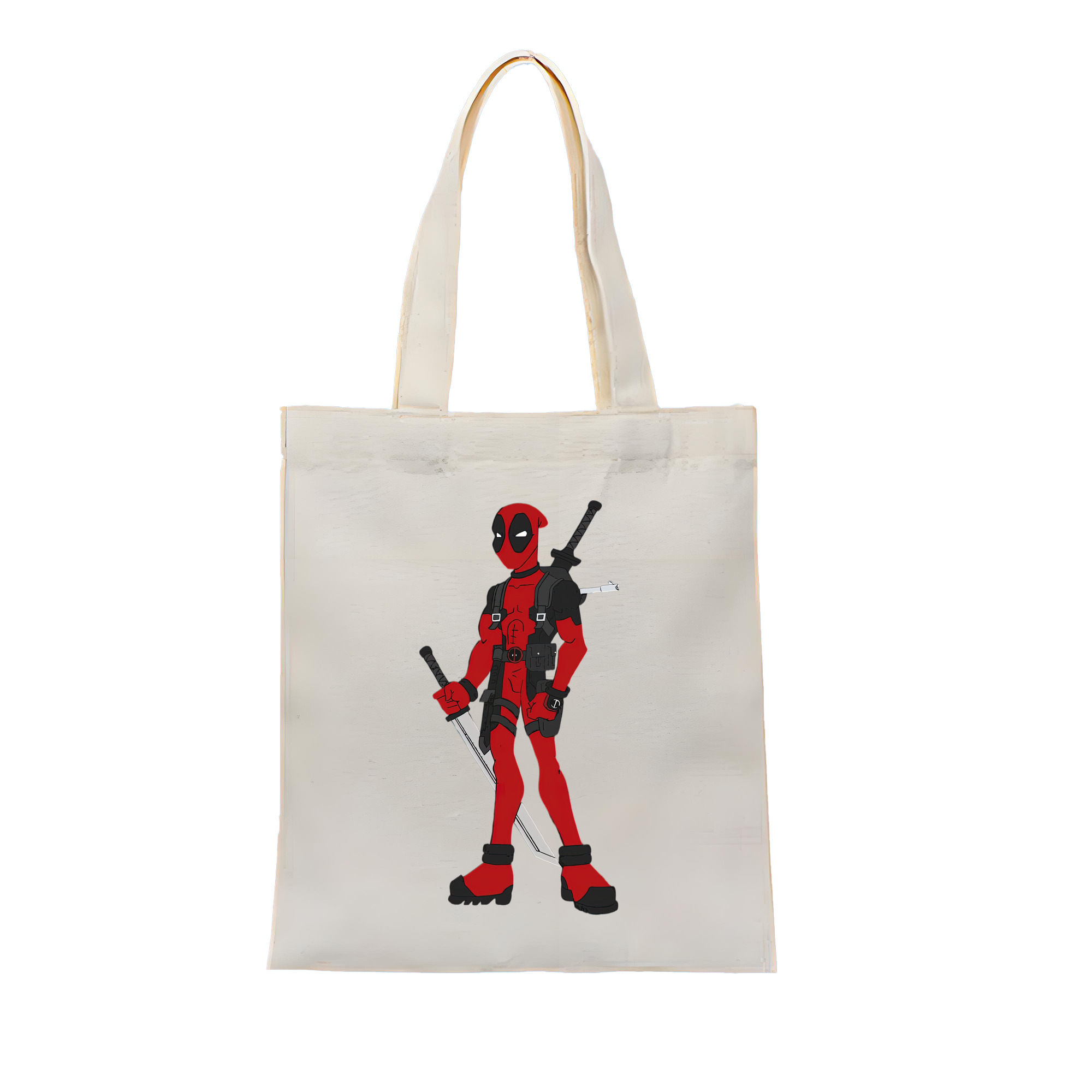 （画像用） Deadpool デッドプール 縦型キャンバス生地手提げバッグ　トートバッグ