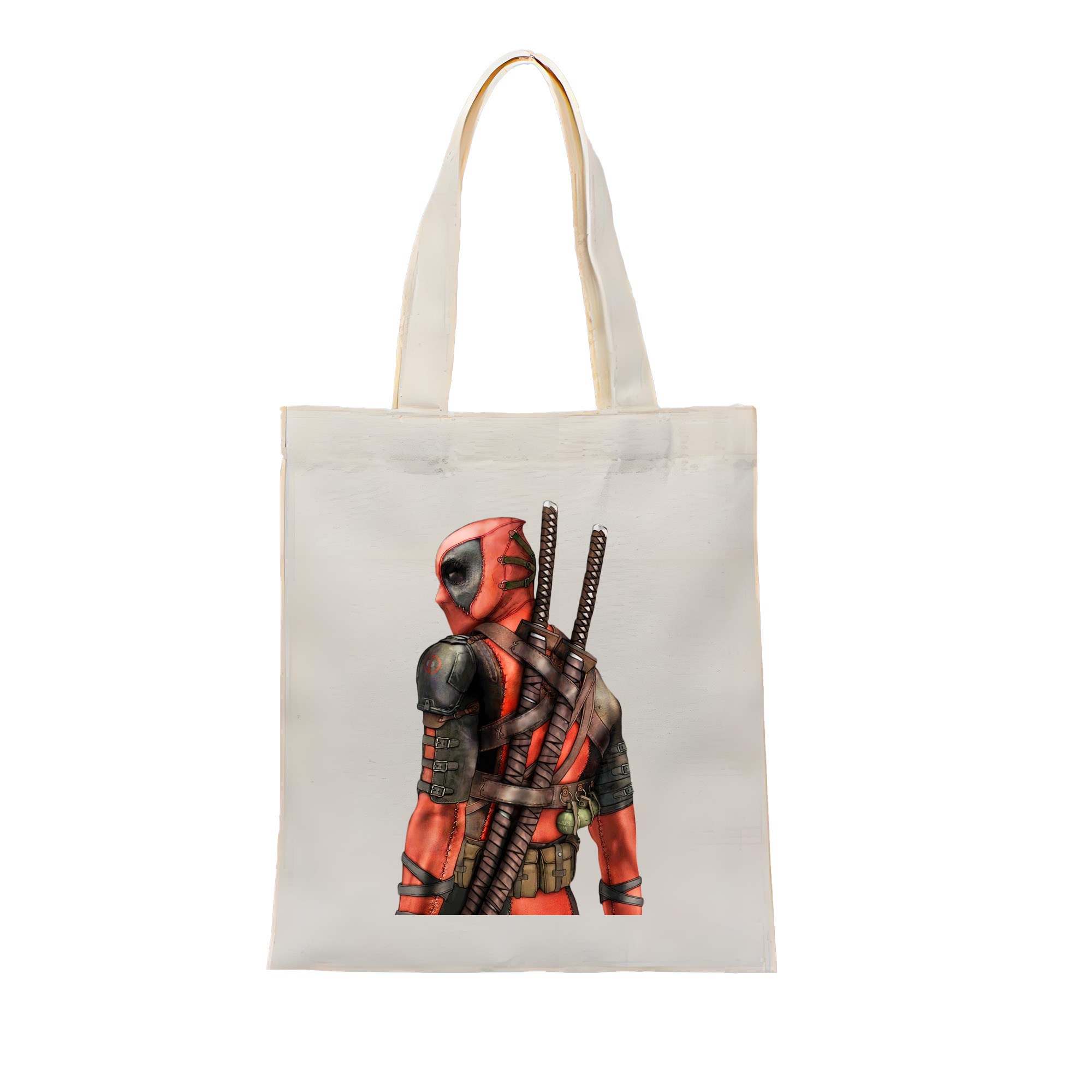 （画像用） Deadpool デッドプール 縦型キャンバス生地手提げバッグ　トートバッグ