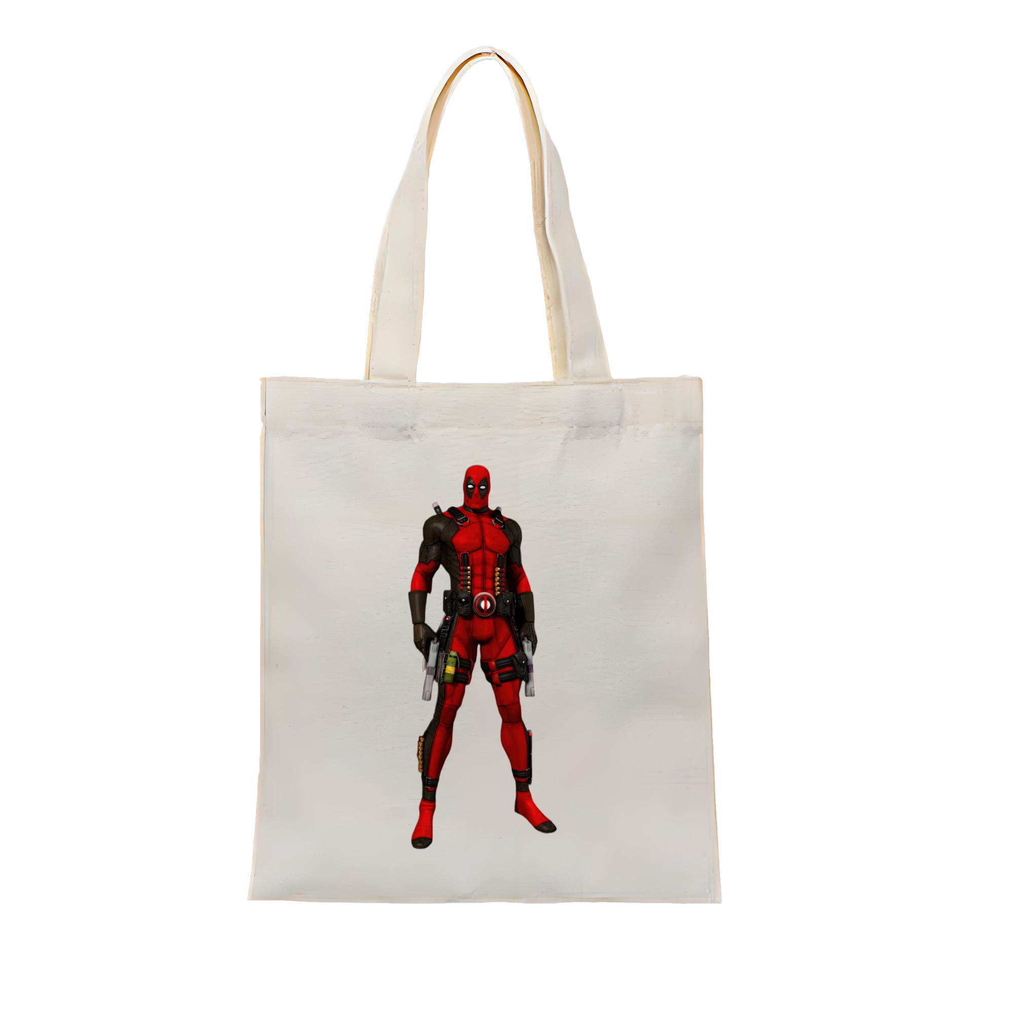 （画像用） Deadpool デッドプール 縦型キャンバス生地手提げバッグ　トートバッグ