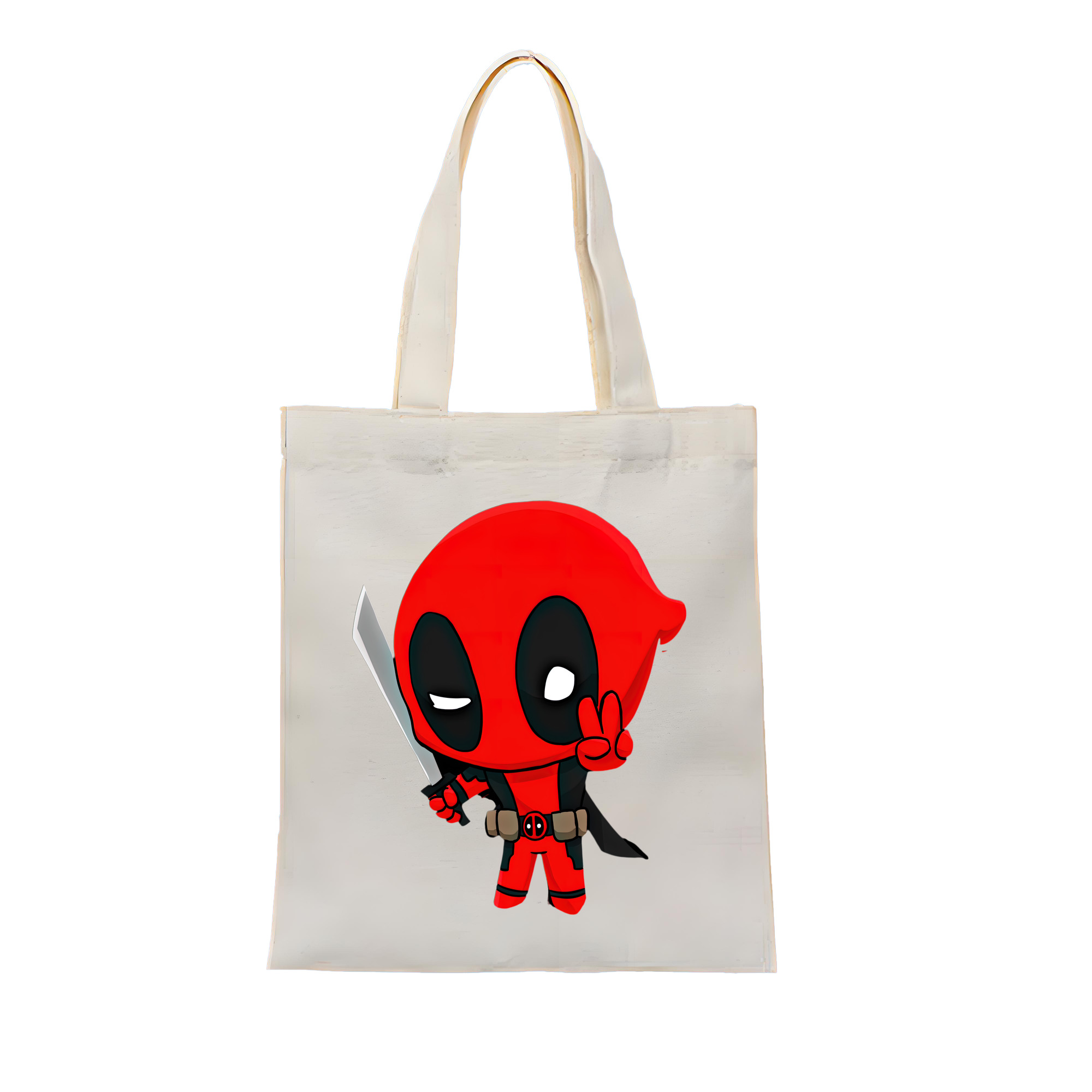 （画像用） Deadpool デッドプール 縦型キャンバス生地手提げバッグ　トートバッグ