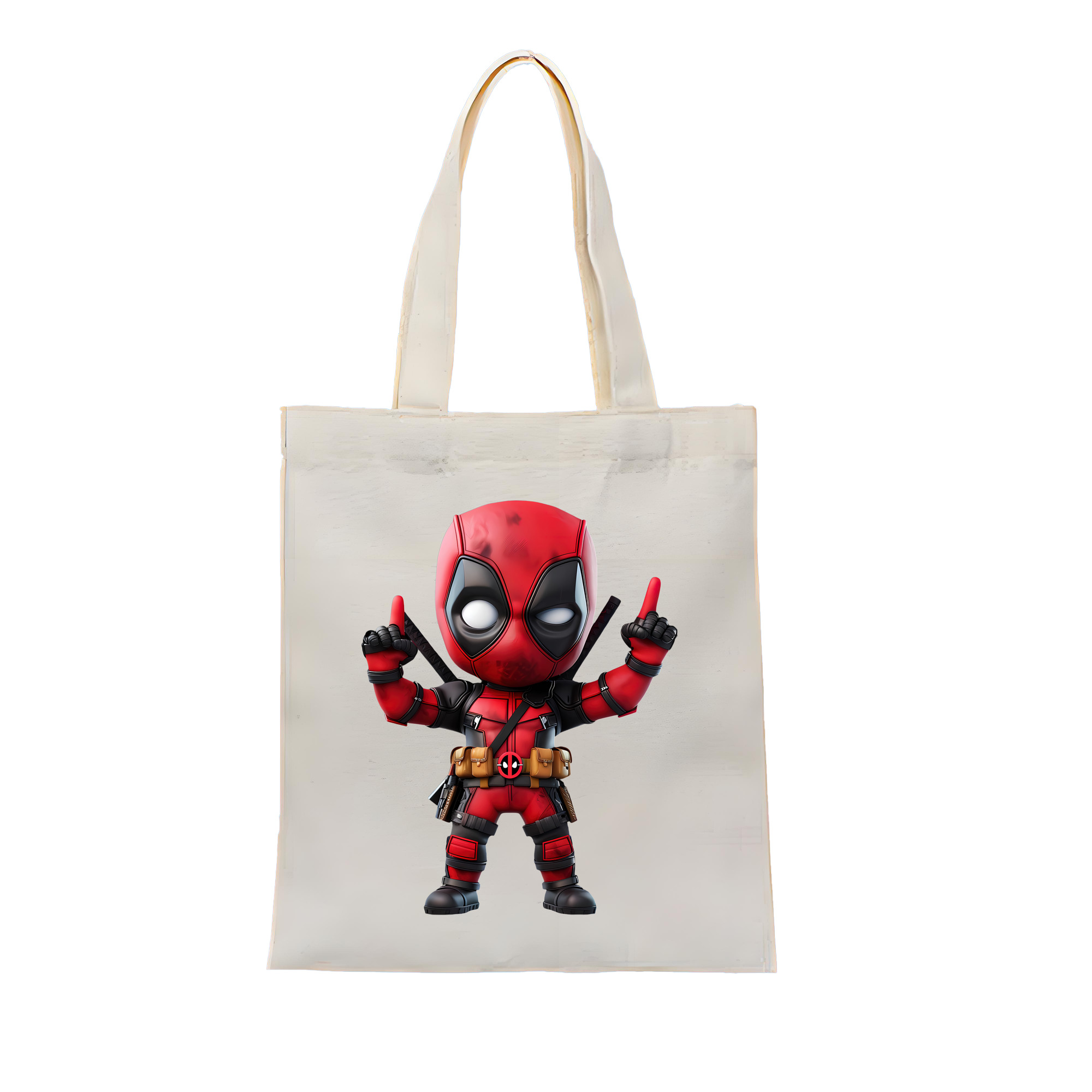 （画像用） Deadpool デッドプール 縦型キャンバス生地手提げバッグ　トートバッグ