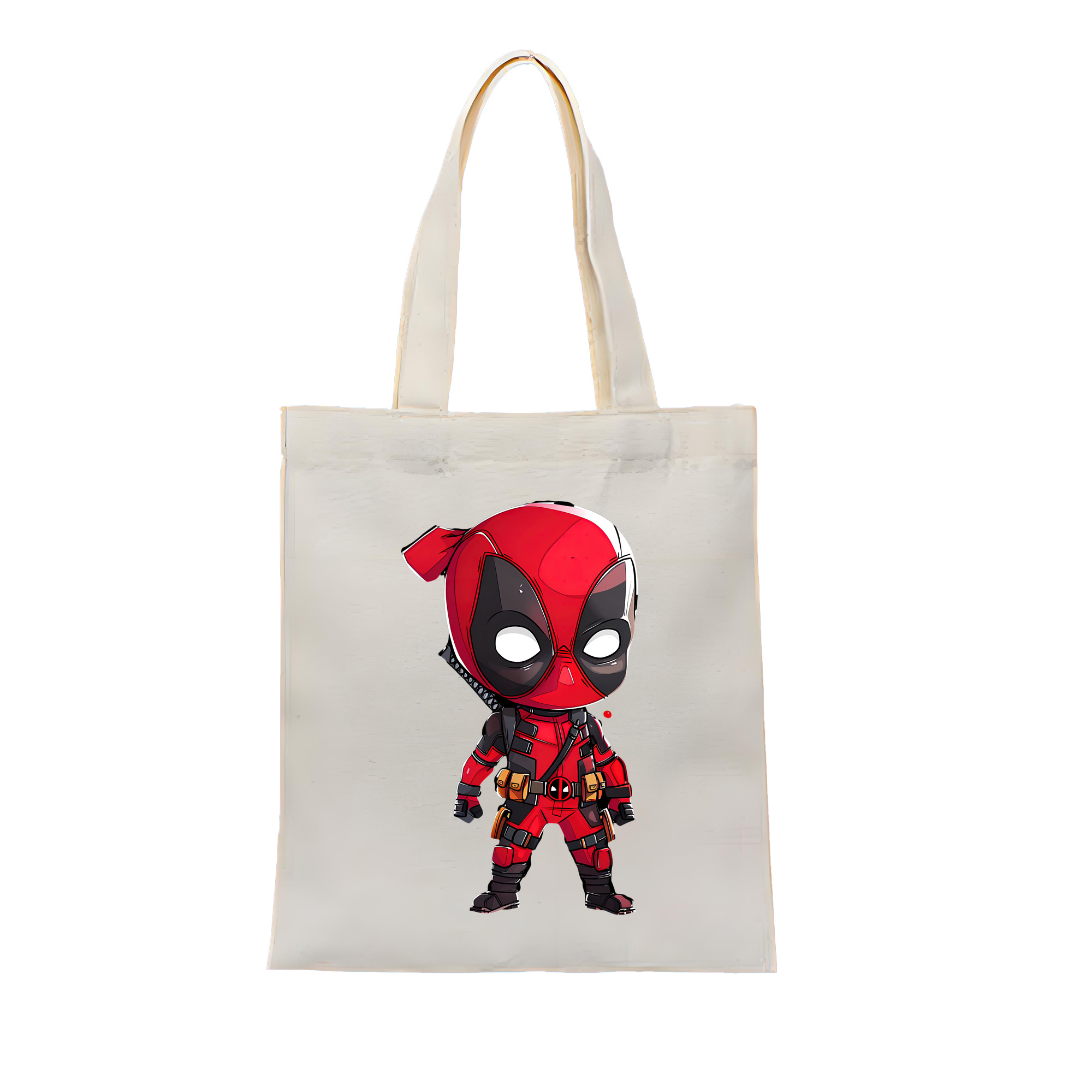 （画像用） Deadpool デッドプール 縦型キャンバス生地手提げバッグ　トートバッグ