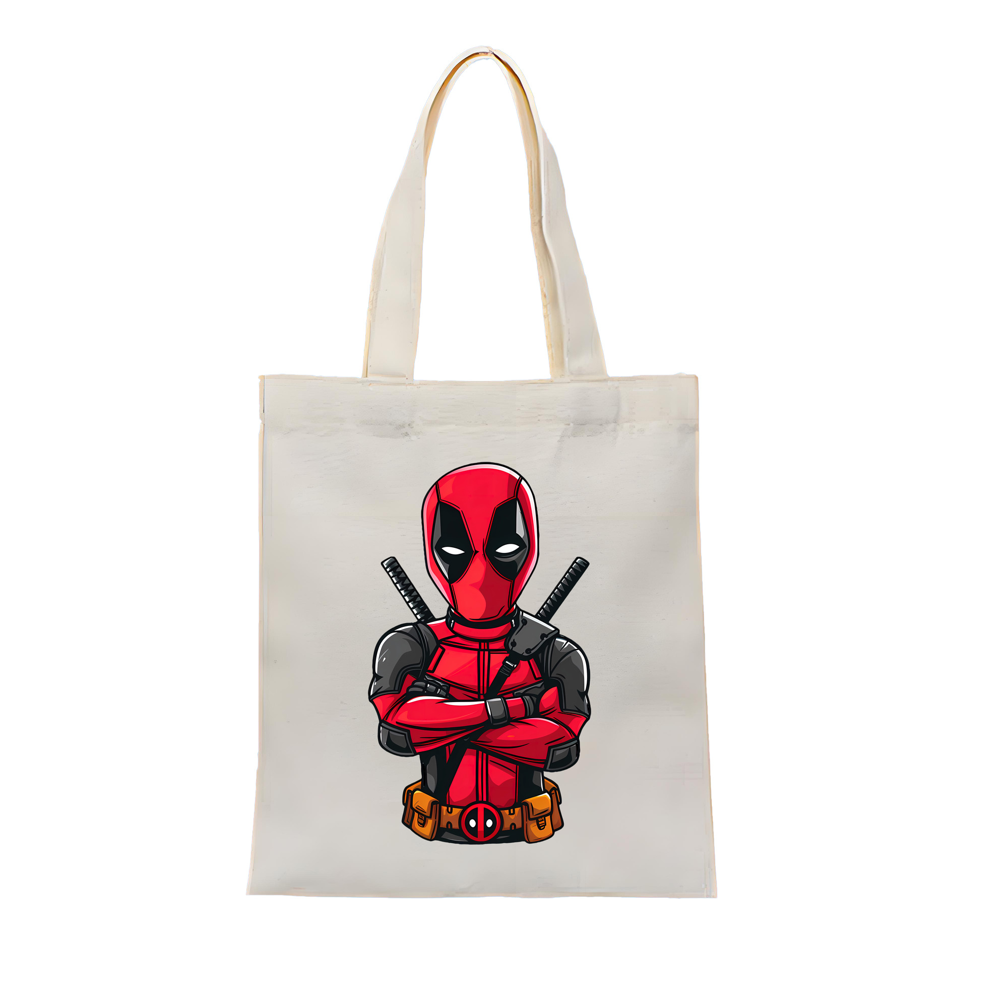 （画像用） Deadpool デッドプール 縦型キャンバス生地手提げバッグ　トートバッグ