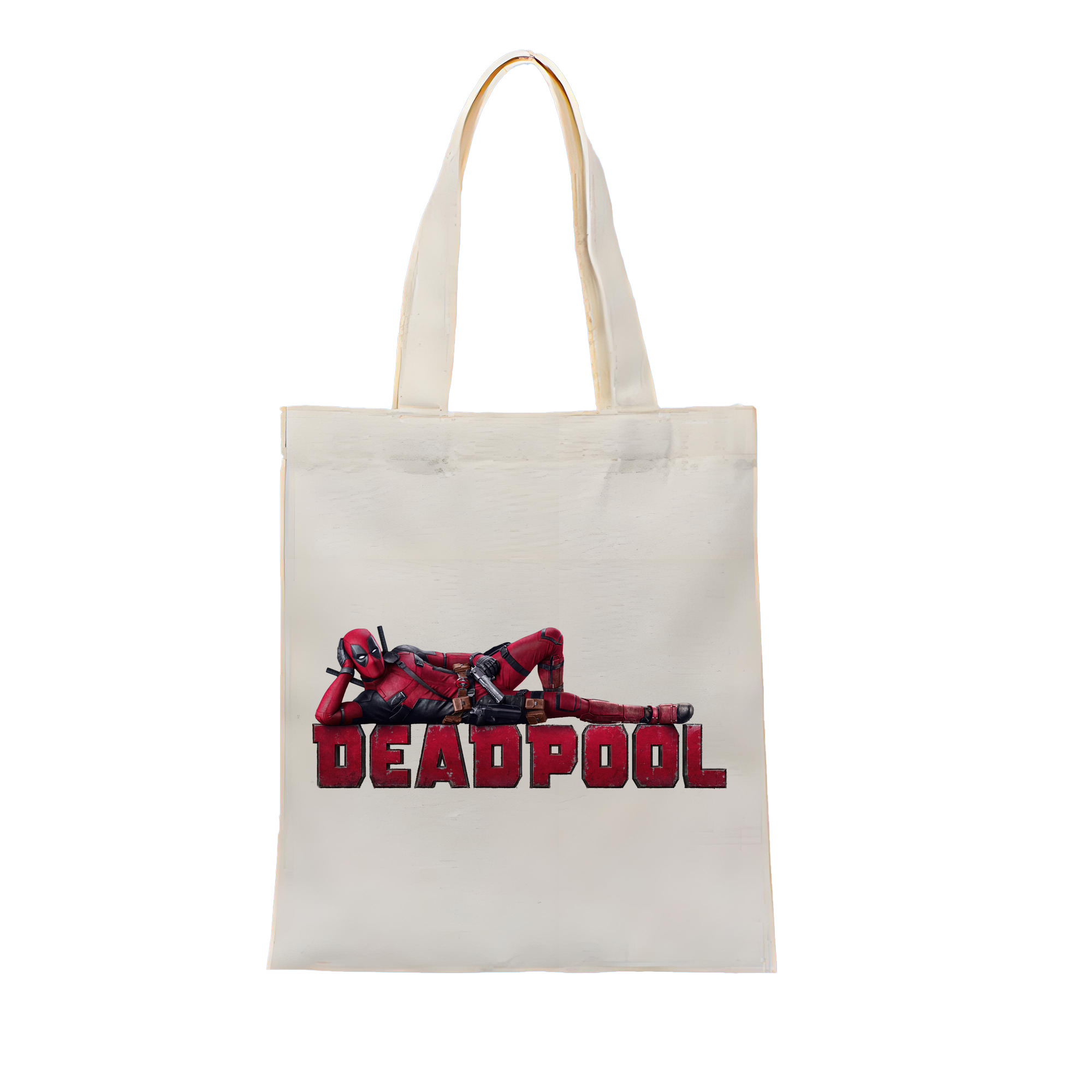 （画像用） Deadpool デッドプール 縦型キャンバス生地手提げバッグ　トートバッグ
